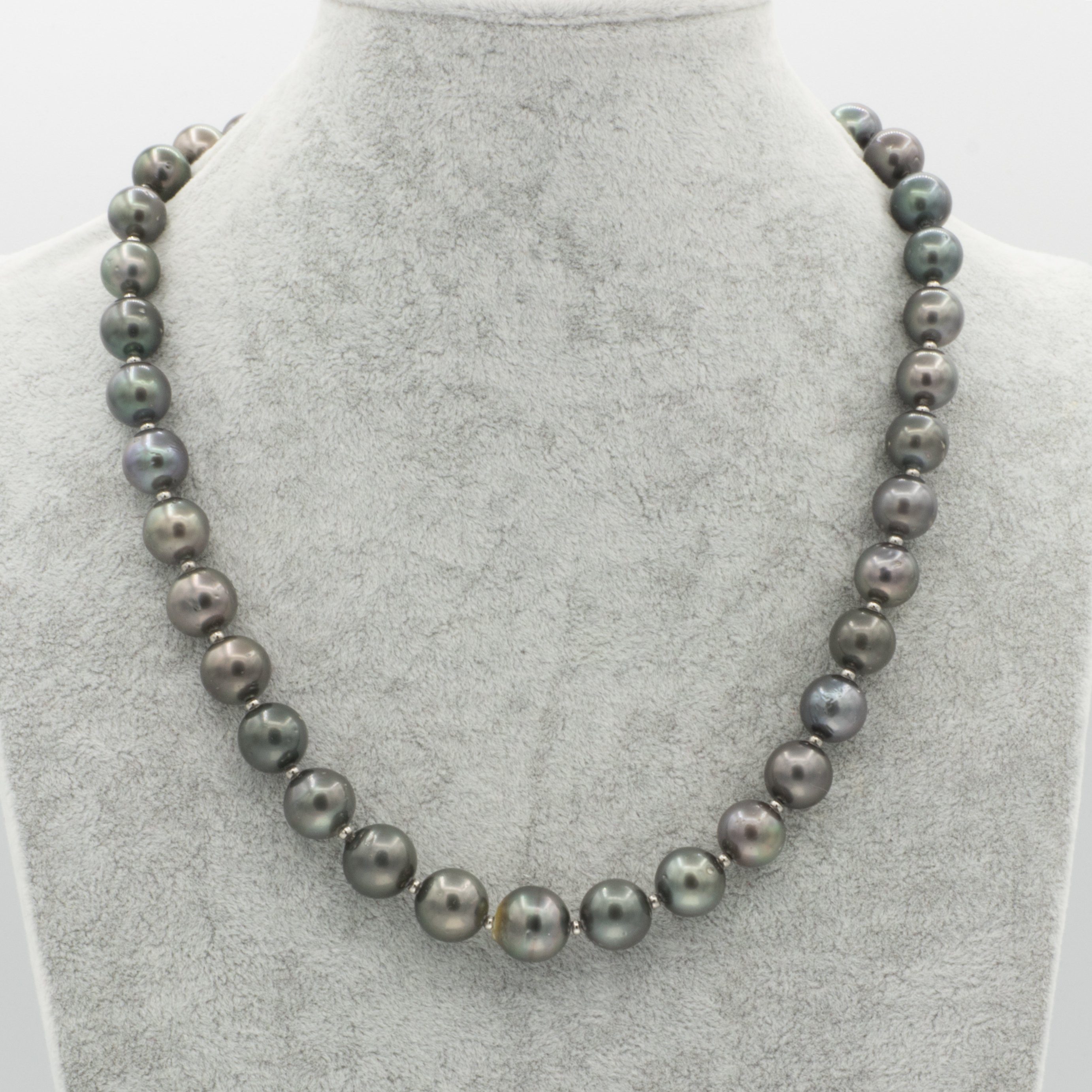 Perlen Perlen 10 50 Perlenkette Kette echte - Bella cm, Tahiti Tahiti Perlen mm 12 Perlen Carina runde