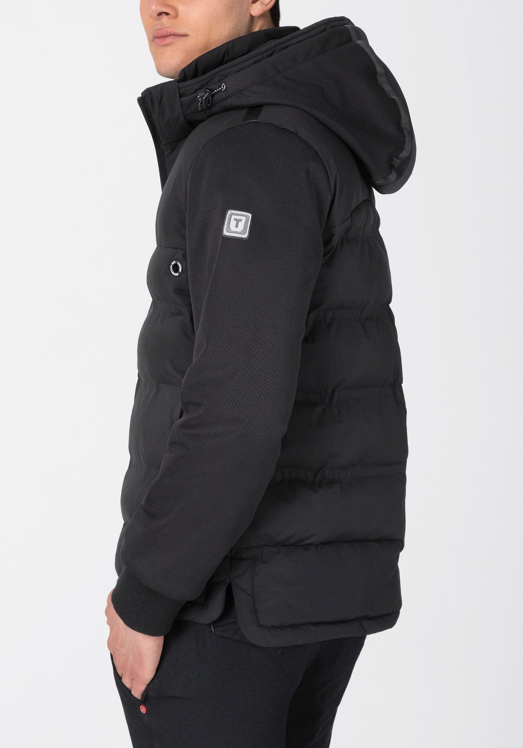 TIMEZONE Blouson wasserfest abnehmbare Kapuze Daunen-Optik Tech Jacket Five