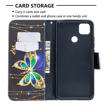 Wigento Handyhülle Für Xiaomi Redmi 9C Kunstleder Handy Tasche Book Motiv 2 Schutz Hülle Case Cover Etui Neu