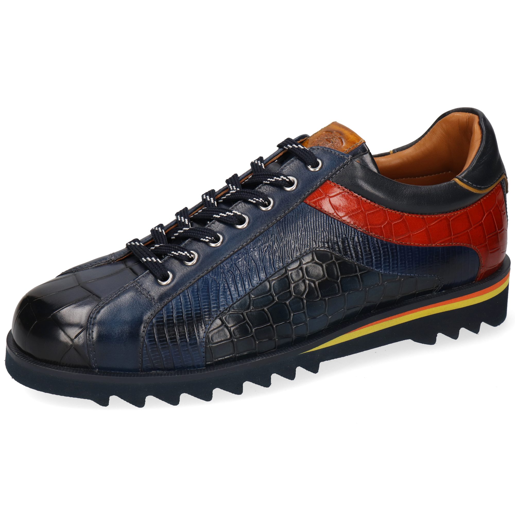 Melvin & Hamilton Hadrian 19 Leder-Sneakers für Herren Sneaker Plateausohlen, Echtes Leder, Vegetabile Gerbung