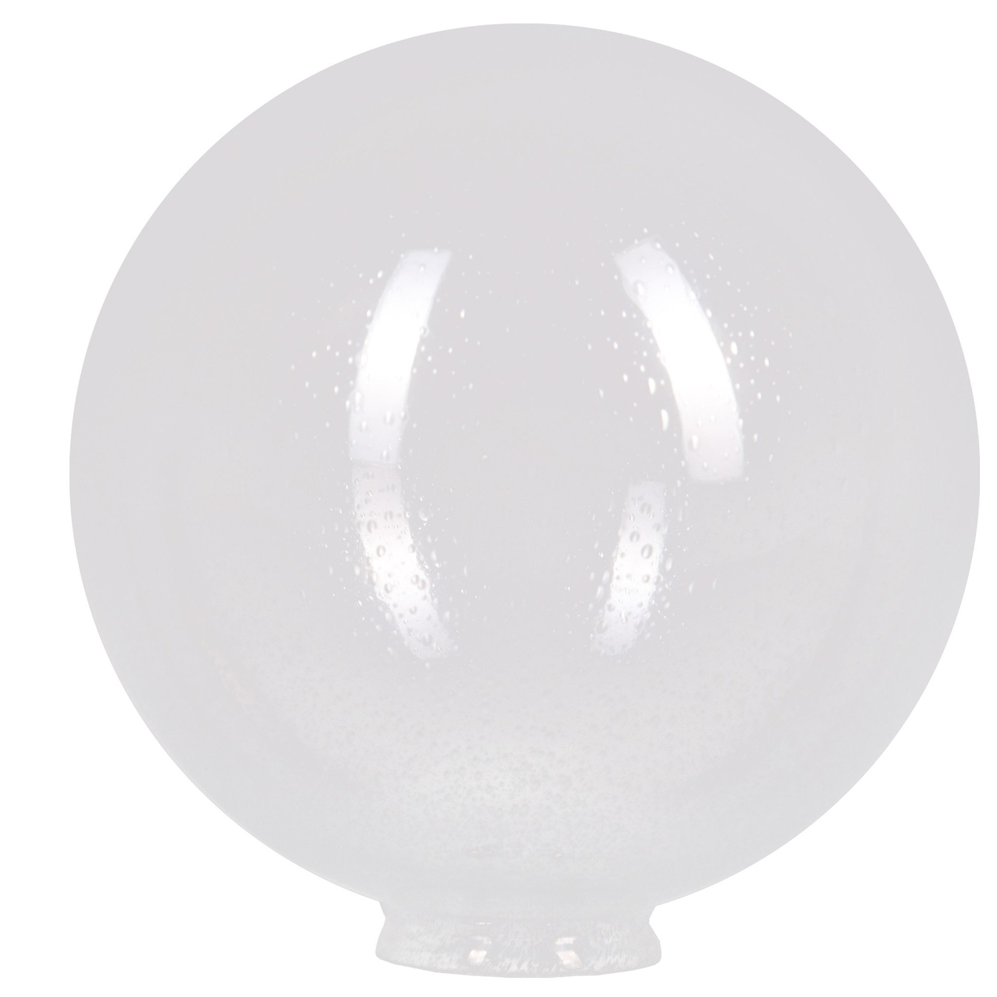 Home4Living Lampenschirm Kugelglas Blasenglas Lampenglas Klar Antico Ø 250mm Kugel, Blasenglas, transparent, mit Kragenrand