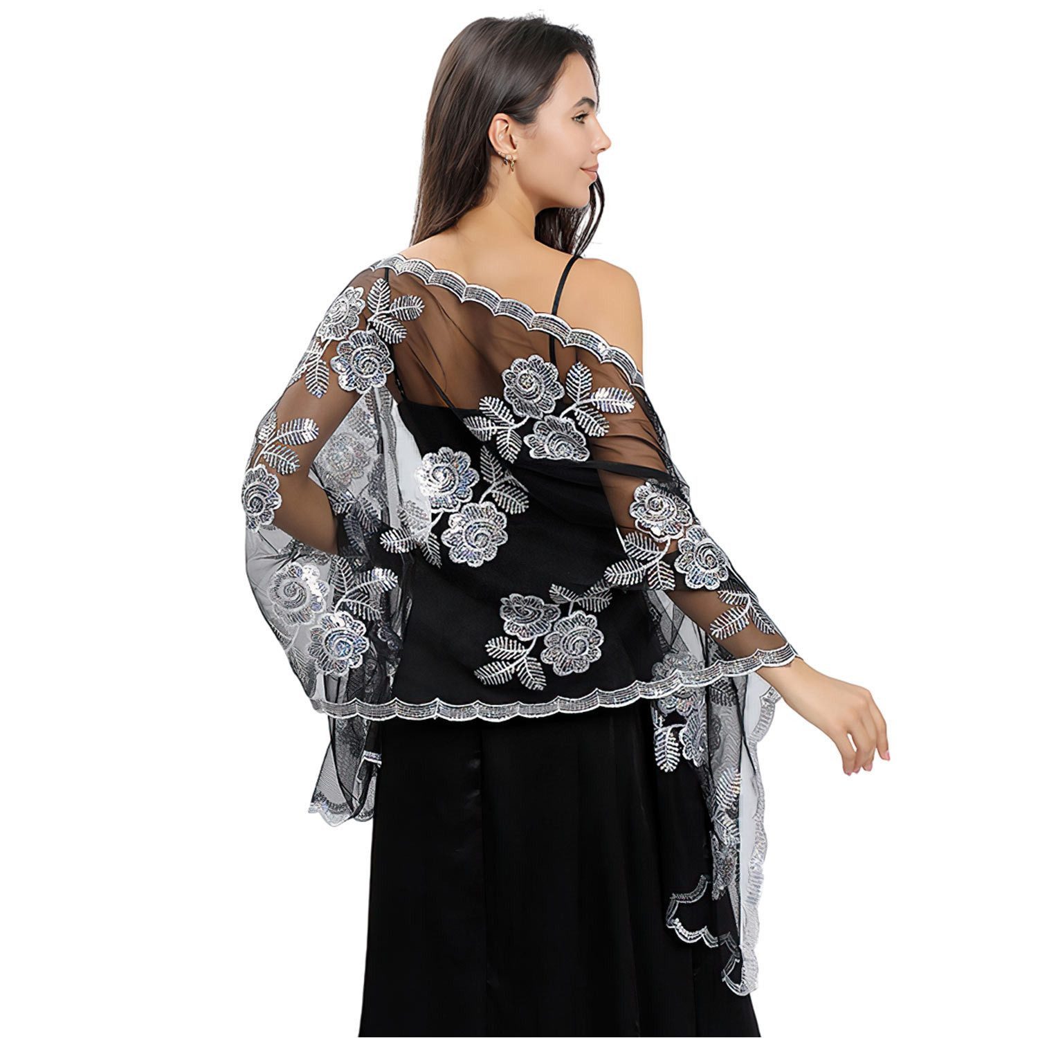 Zaewry Modeschal Elegante Damen-Stola, leichter Schal für Abendkleider