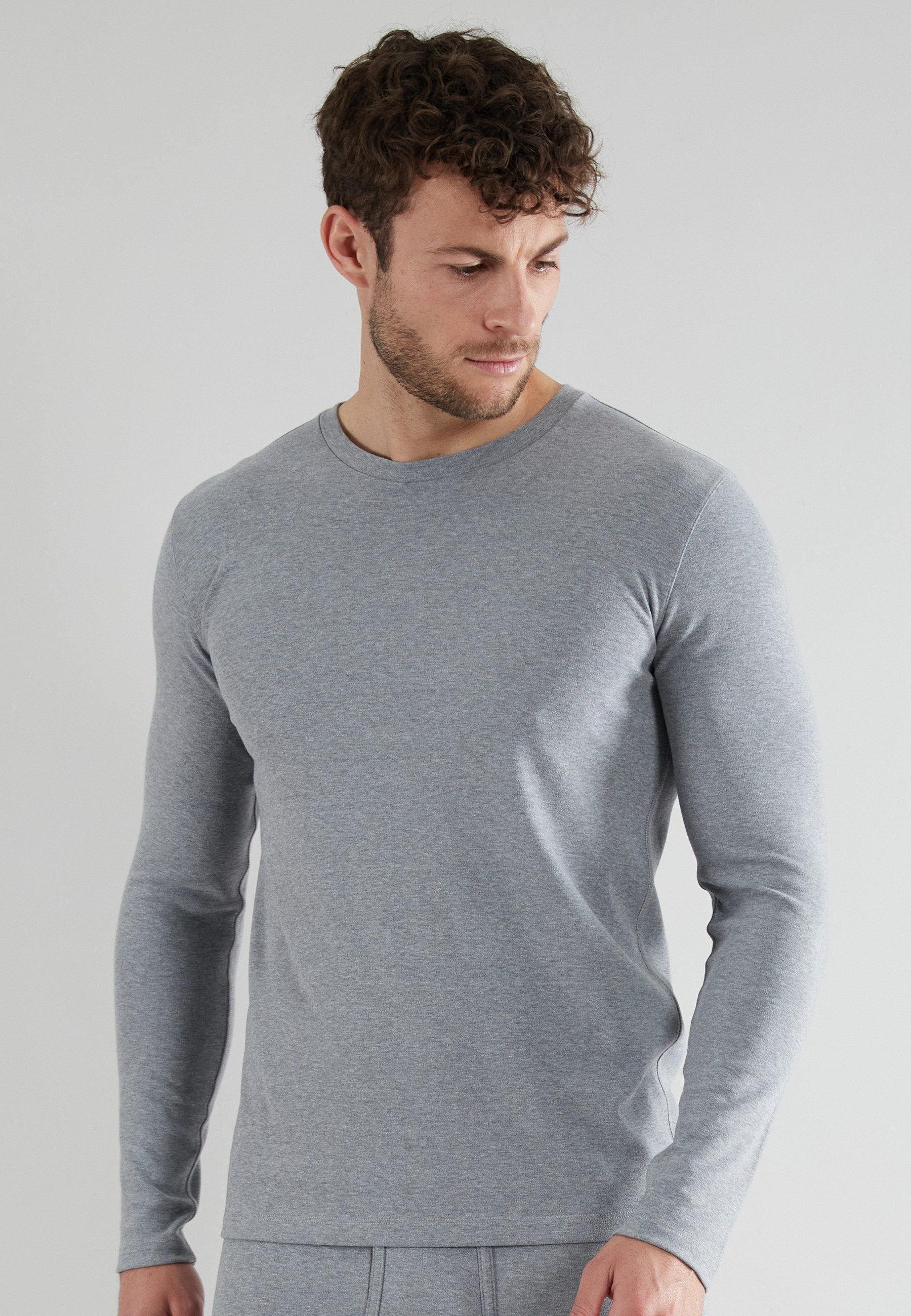 GÖTZBURG Unterziehshirt Thermo Rundhalsausschnitt, langärmelig, eng, Baumwo günstig online kaufen