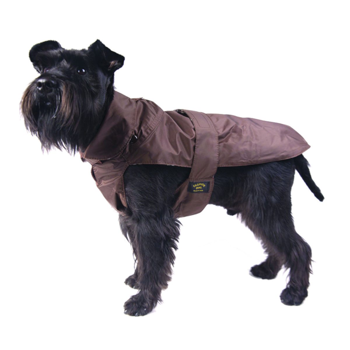 Fashion Dog Hundemantel Hundemantel mit Kunstpelz-Futter, Braun