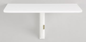 Home affaire Klapptisch Trend, aus weiß lackiertem MDF Holz, platzsparend, Tischplattenstärke 1,8 cm