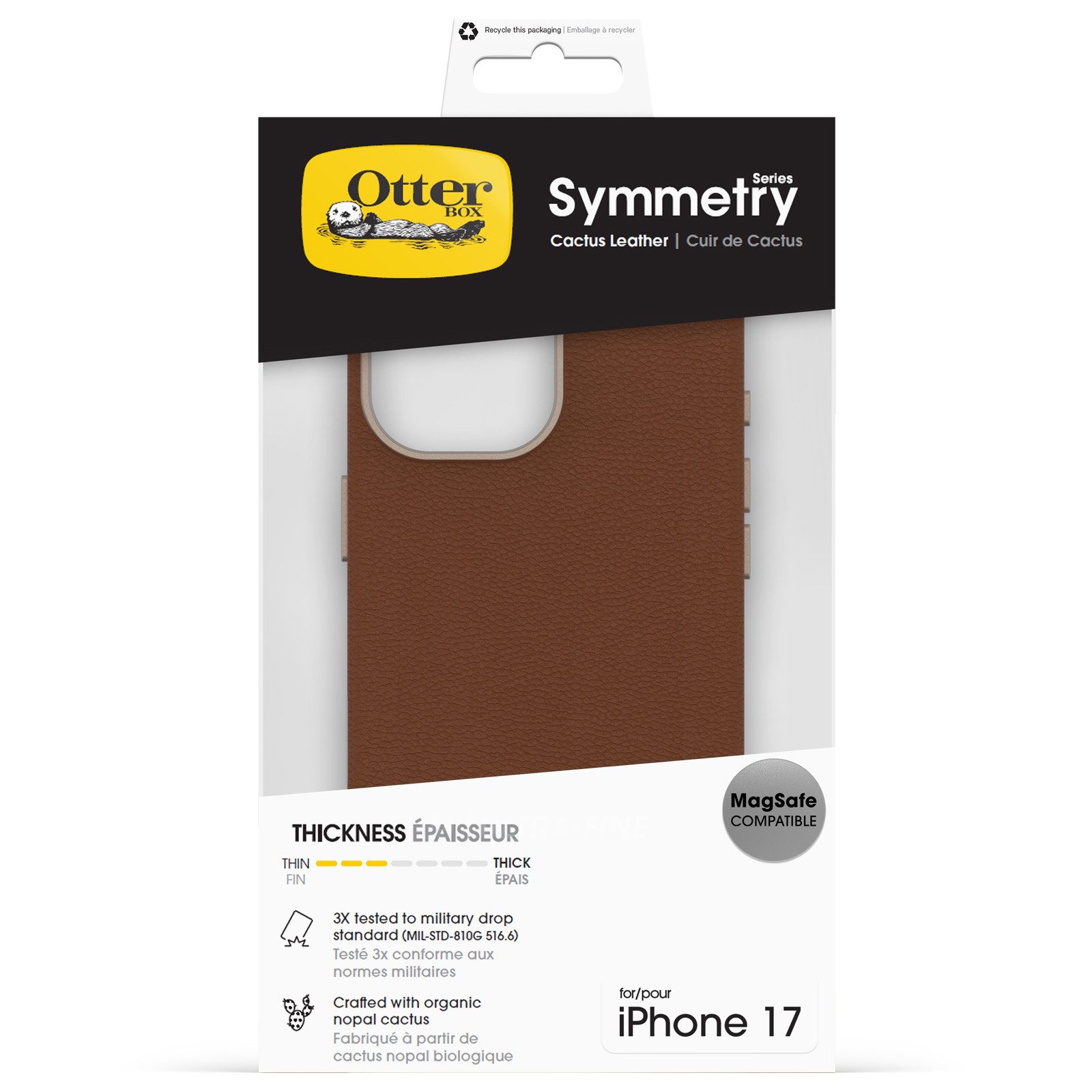 Otterbox Handyhülle Symmetry Series Cactus Leather mit MagSafe für Apple iPhone 17, Backcover, Schutzhülle, Handyschutzhülle, Case, Schutzcase, stoßfest – Bild 5 von 5