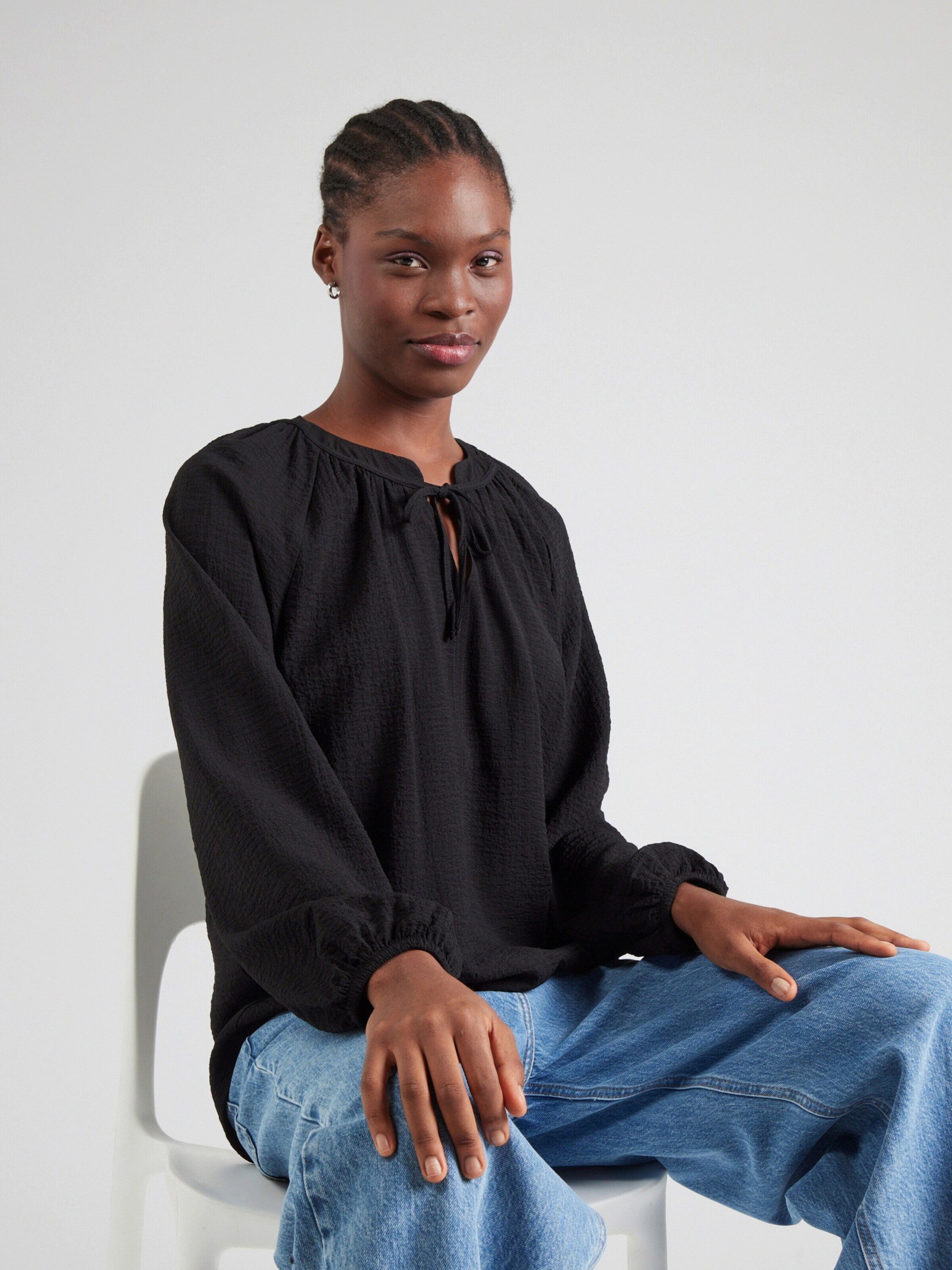 s.Oliver Langarmbluse (1-tlg) Drapiert/gerafft