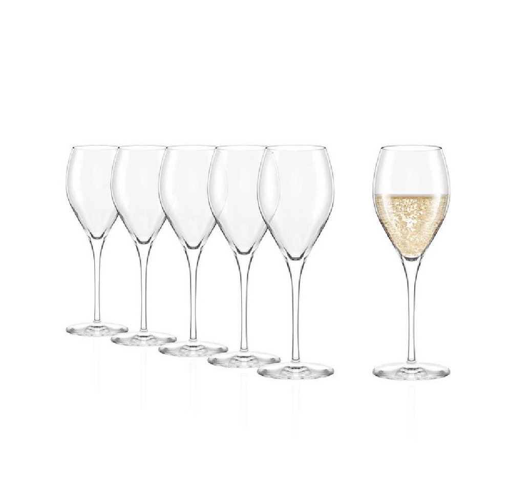 Stölzle Sektglas Stölzle Lausitz Prestige Champagnerkelch 6er Set, Kristallglas