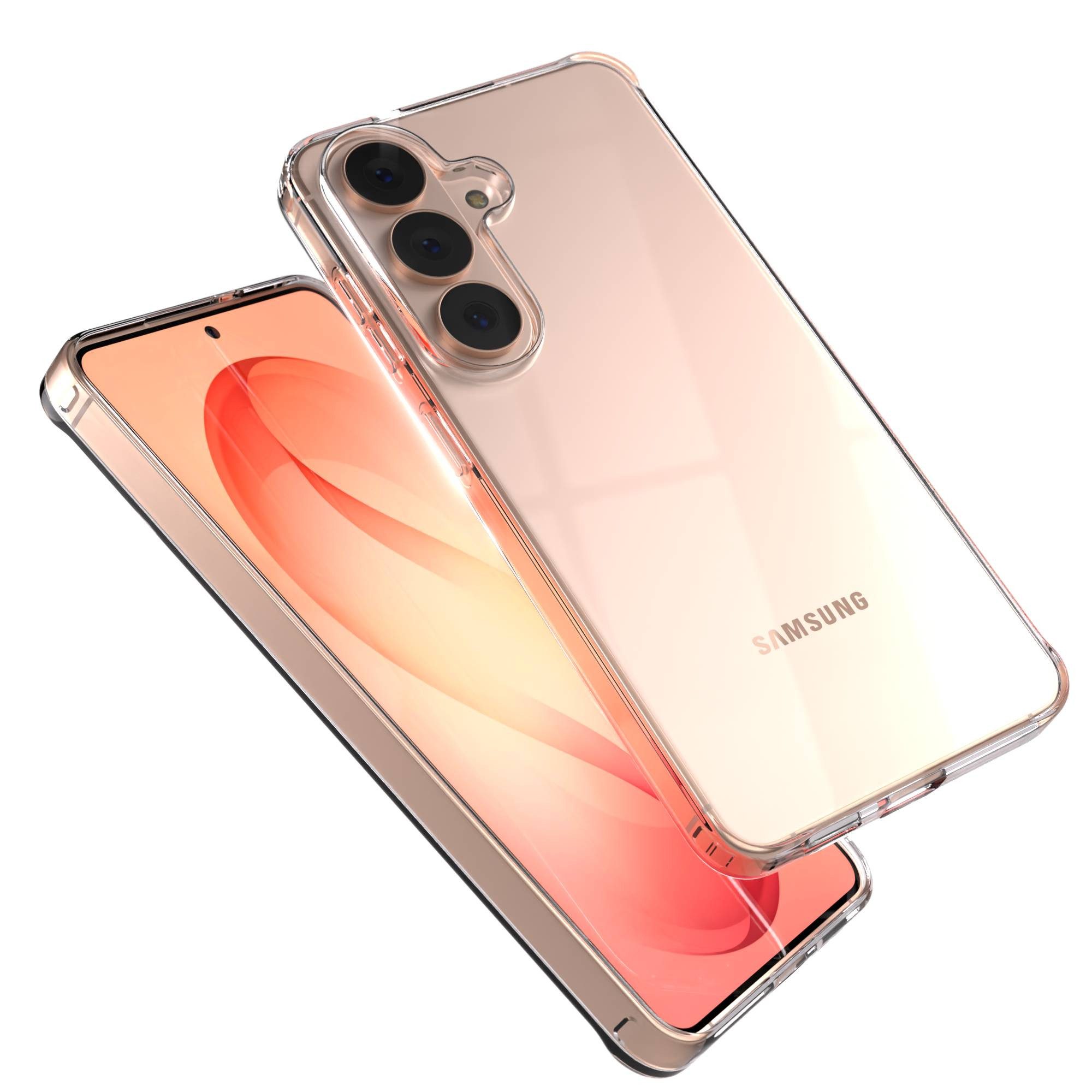 EAZY CASE Handyhülle TPU Hülle für Samsung Galaxy S26 6,3 Zoll, Schutzhülle Kameraschutz Silikonhülle Transparent Handyhülle Slimcover