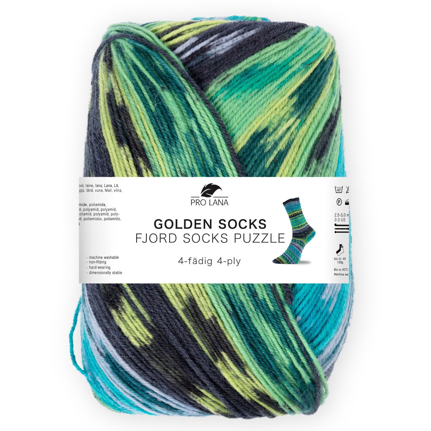 Pro Lana Fjord Socks PUZZLE Sockenwolle Häkelwolle, 420 m (Stricken wird zu günstig online kaufen