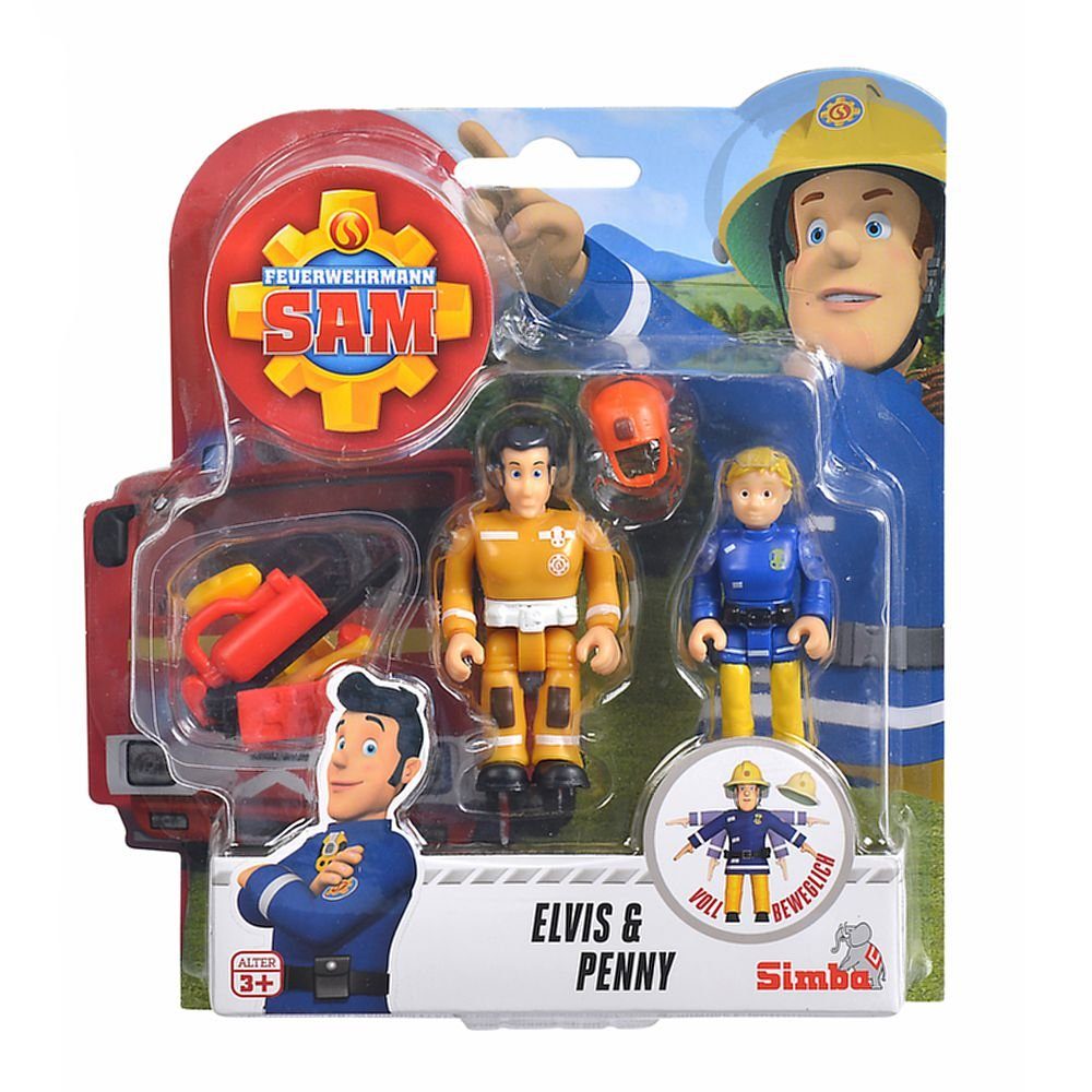 Feuerwehrmann Sam Spielfigur Elvis & Penny Feuerwehrmann Sam Spiel Figuren Set Simba Toys
