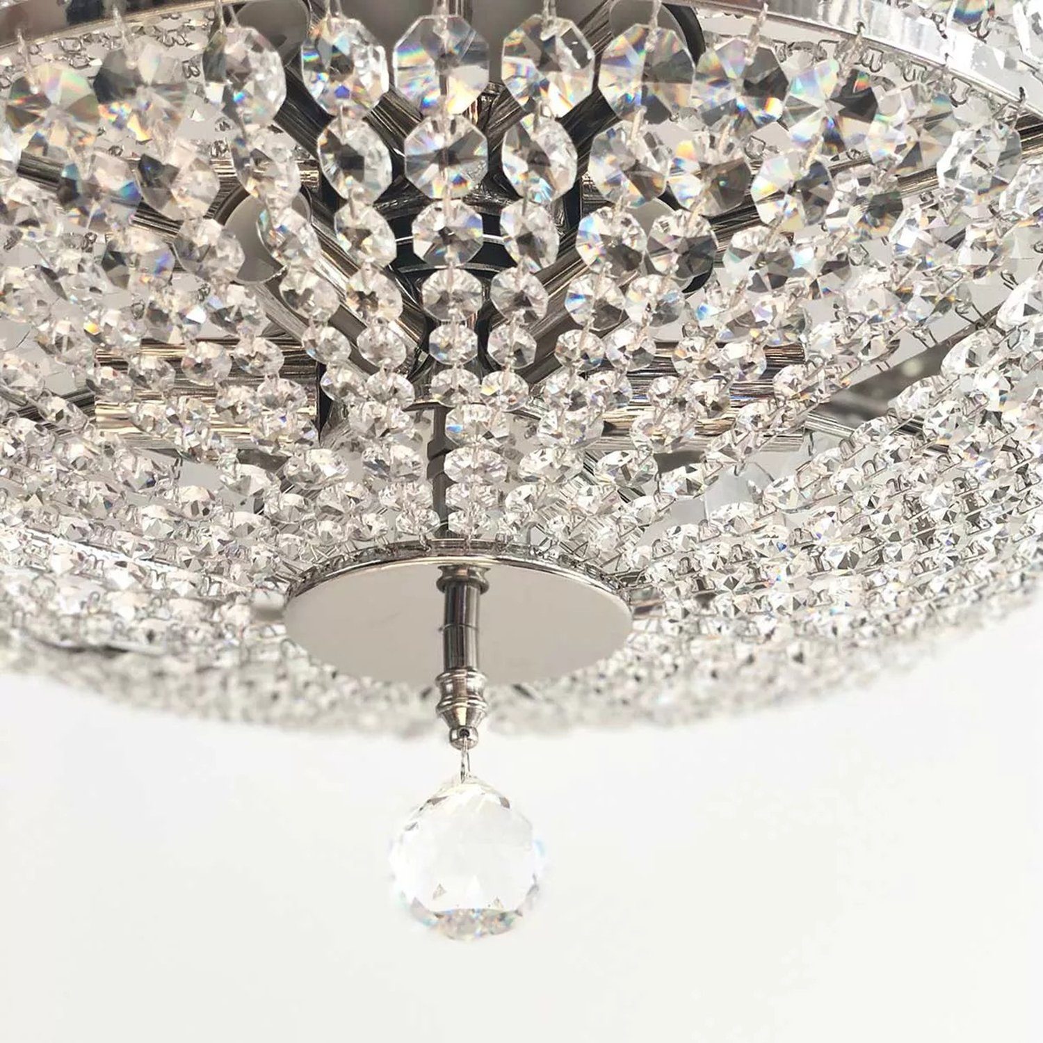 PGA-Lights Deckenleuchte Kristall Deckenleuchte PALACE Ø45cm günstig online kaufen