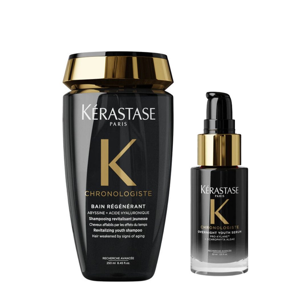 Kérastase Haarpflege-Set Kérastase Chronologiste Set Bain Régénérant Shampoo - Serum, 2-tlg., reichhaltig
