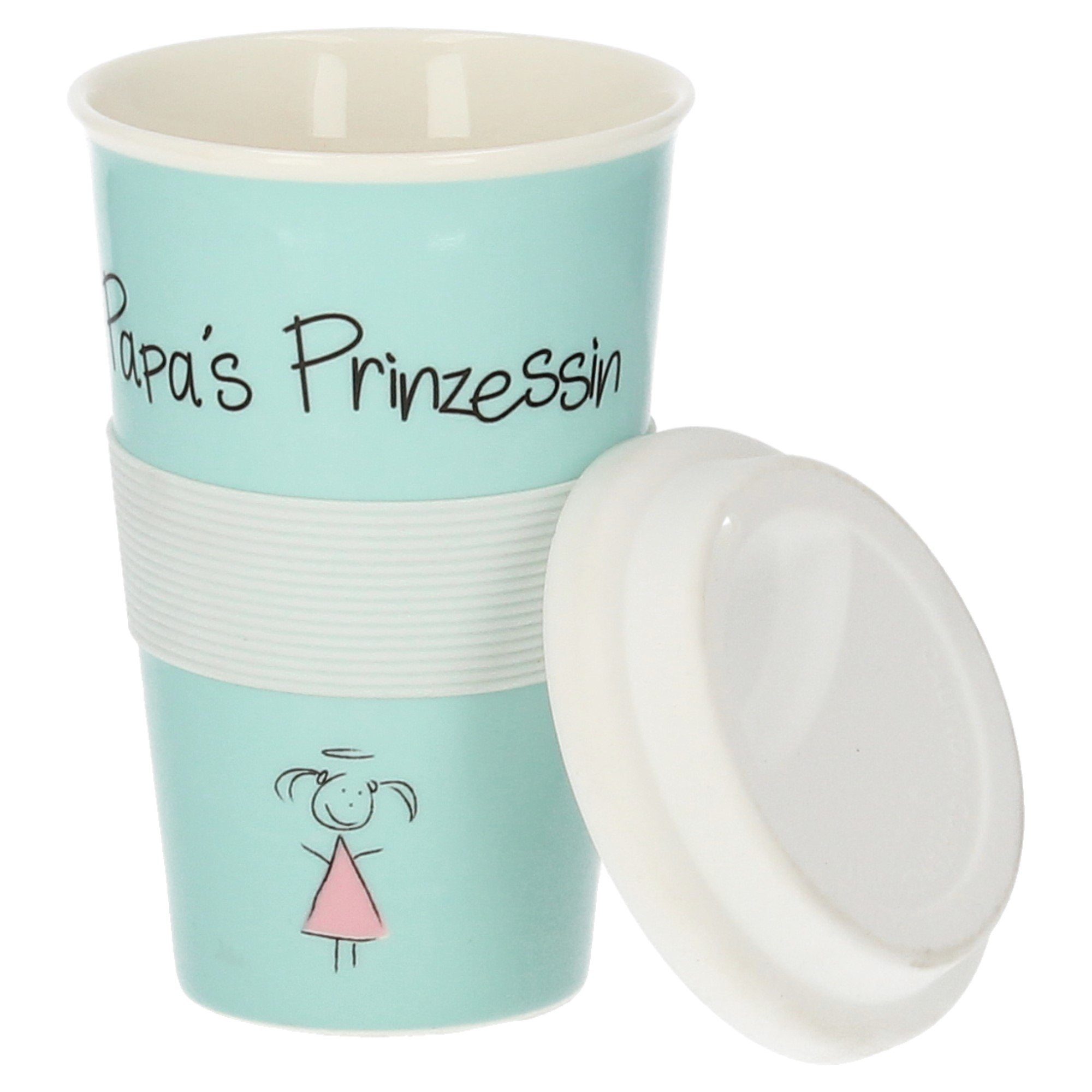 MEA LIVING Thermobecher Papa's Prinzessin, CTG-016, Porzellan | Thermobecher