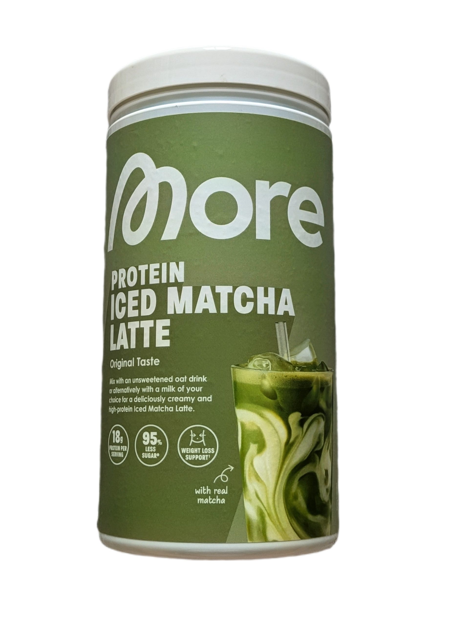 More Nutrition More Nutrition Protein Iced MATCHA LATTE 500g Dose Original Taste Pulver, 500.0 g