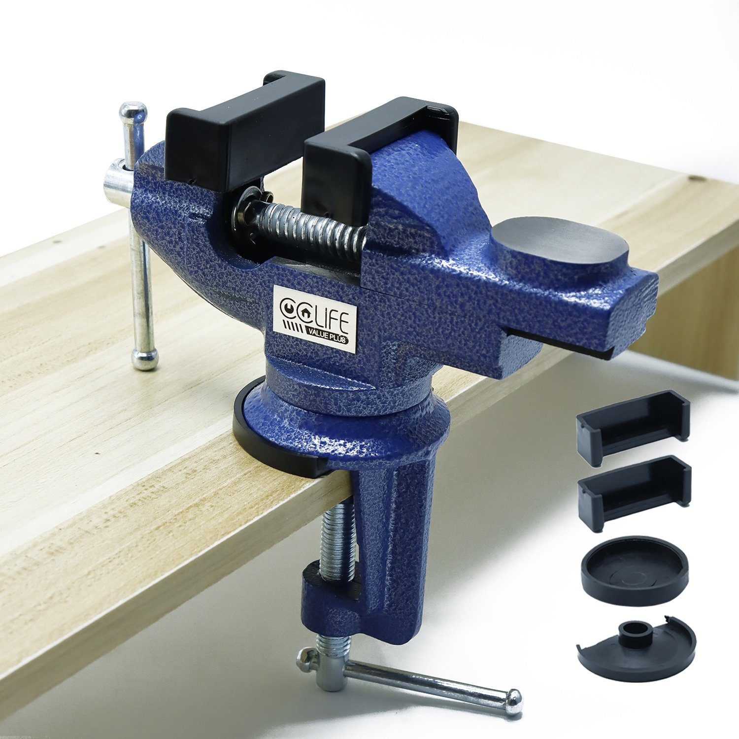 CCLIFE Schraubstock Schraubstock Drehbar 50/70mm Werkbankschraubstock günstig online kaufen