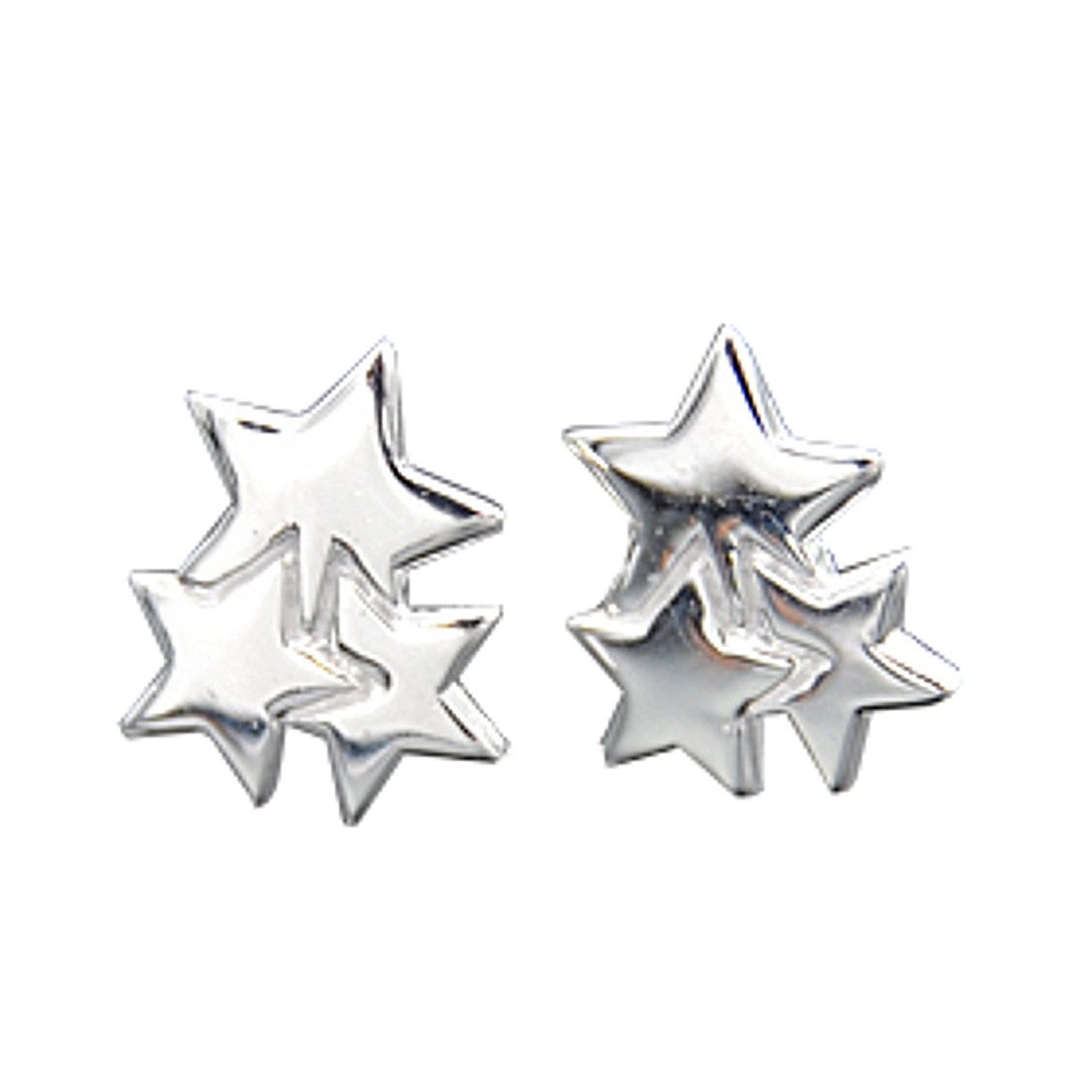 KARMA Paar Ohrstecker Ohrstecker Sterne Silber Sterling Silber 925 Ohrringe Damen, Damenschmuck modern Sternform modern