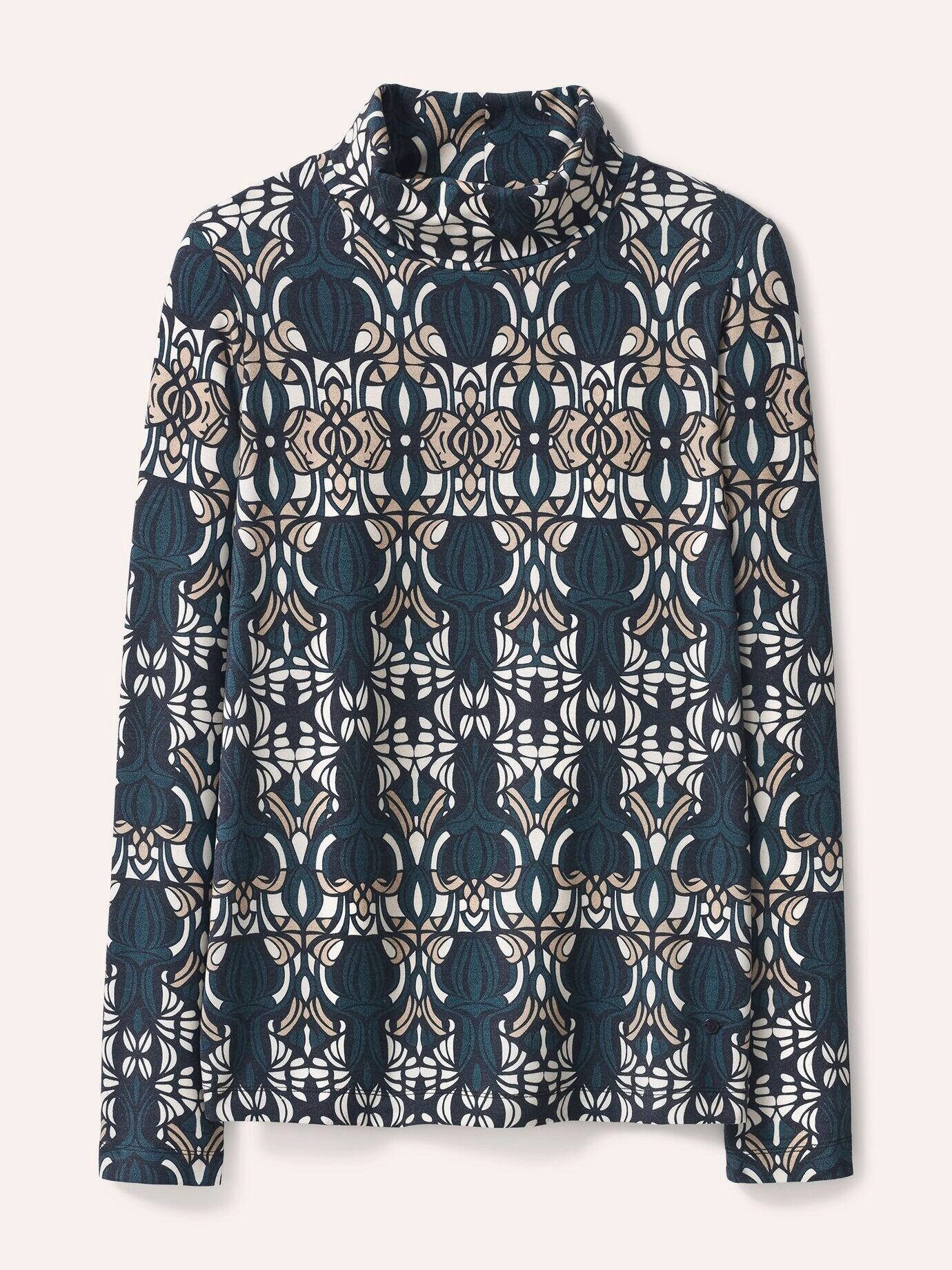 Walbusch Rollkragenpullover Damen Thermo Rolli mit Druck Rollkragen Langarm, Rollkragen