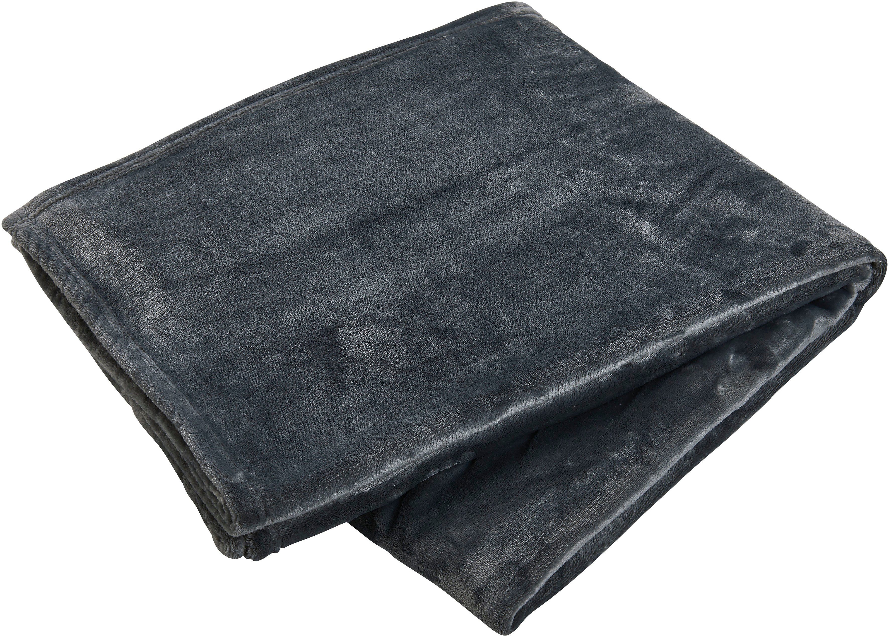 kuschelig weiche Anthracite Wohndecke Heaven, done.®, Wohndecke