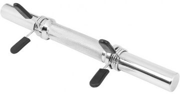 GORILLA SPORTS Kurzhantelstange Chrom 30 mm Kurzhantel Stange mit Federverschluss, Chrom, 35 cm (Set)