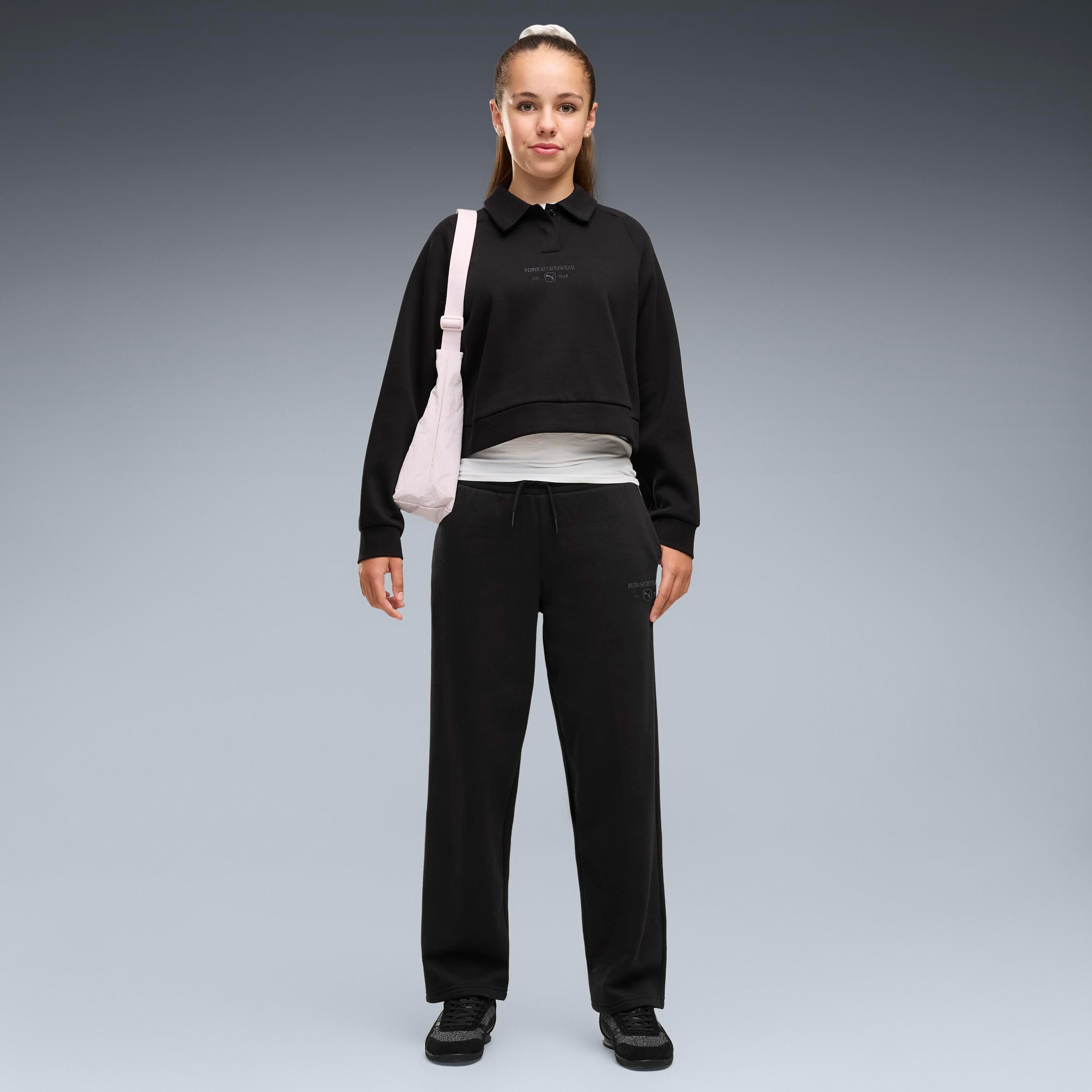 PUMA Trainingshose CLASS STRAIGHT LEG PANTS FL G Regular Fit, für Sport und Freizeit, sportlicher Stil – Bild 3 von 5