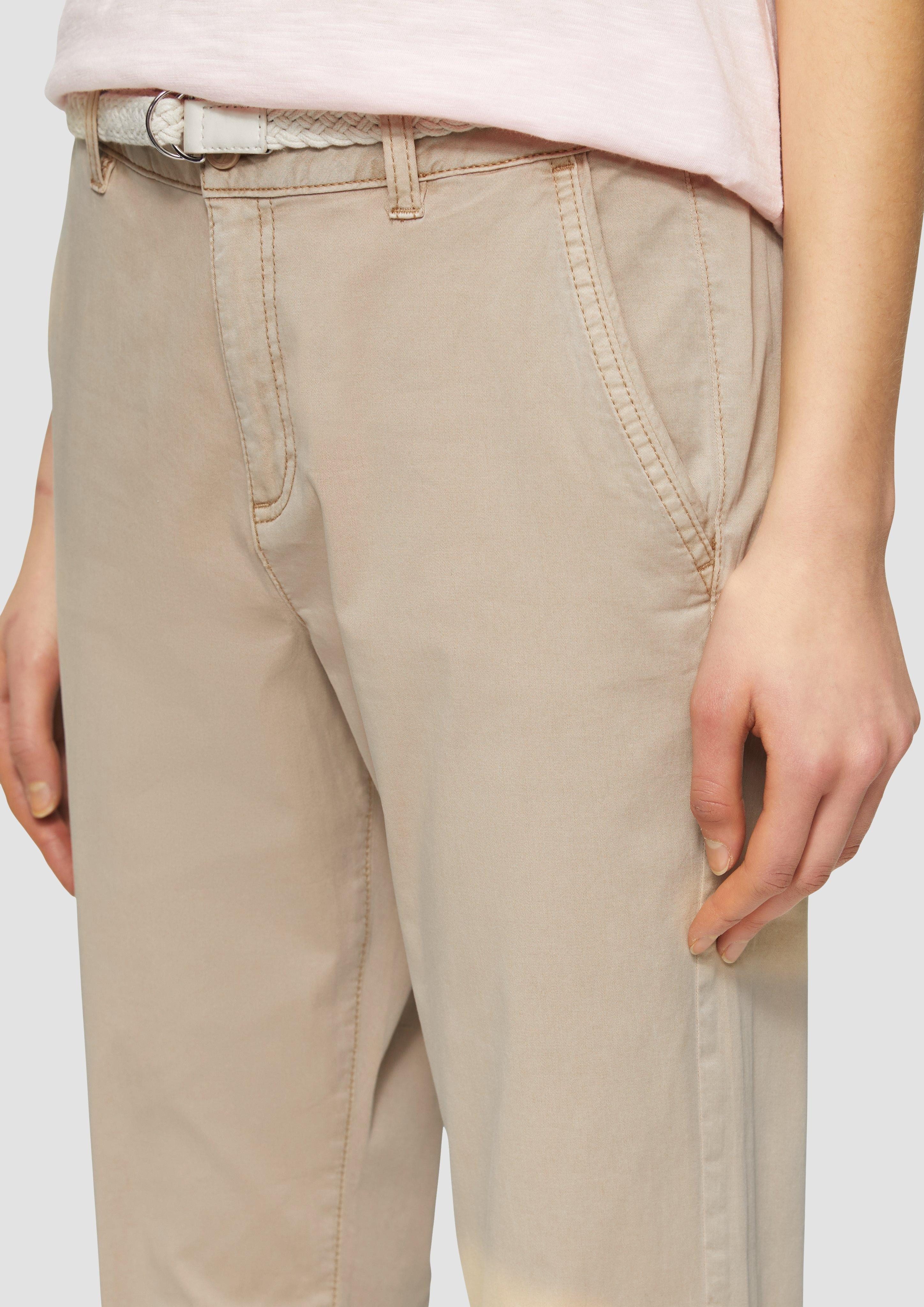 s.Oliver Stoffhose Chino mit geflochtenem Gürtel günstig online kaufen