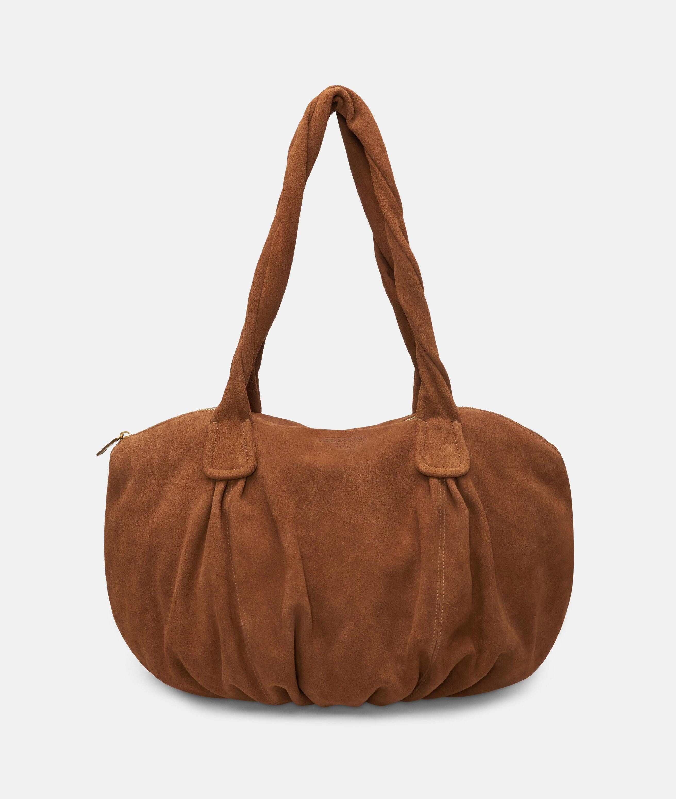 Liebeskind Berlin Shopper Archive Lucy Shopper M, Geräumige Tasche aus weichem Veloursleder