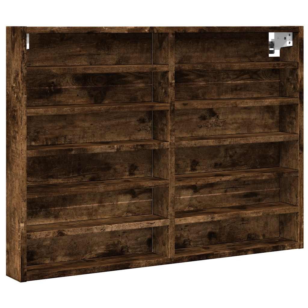 vidaXL Regal Vitrinenschrank Räuchereiche 80x8,5x58 cm günstig online kaufen