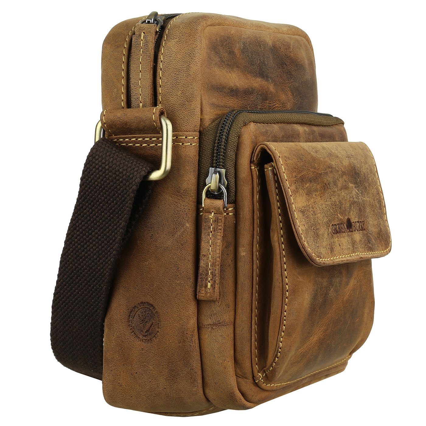 Greenburry Umhängetasche Vintage kleine Leder Crossover Bag Umhängetasche 1 günstig online kaufen