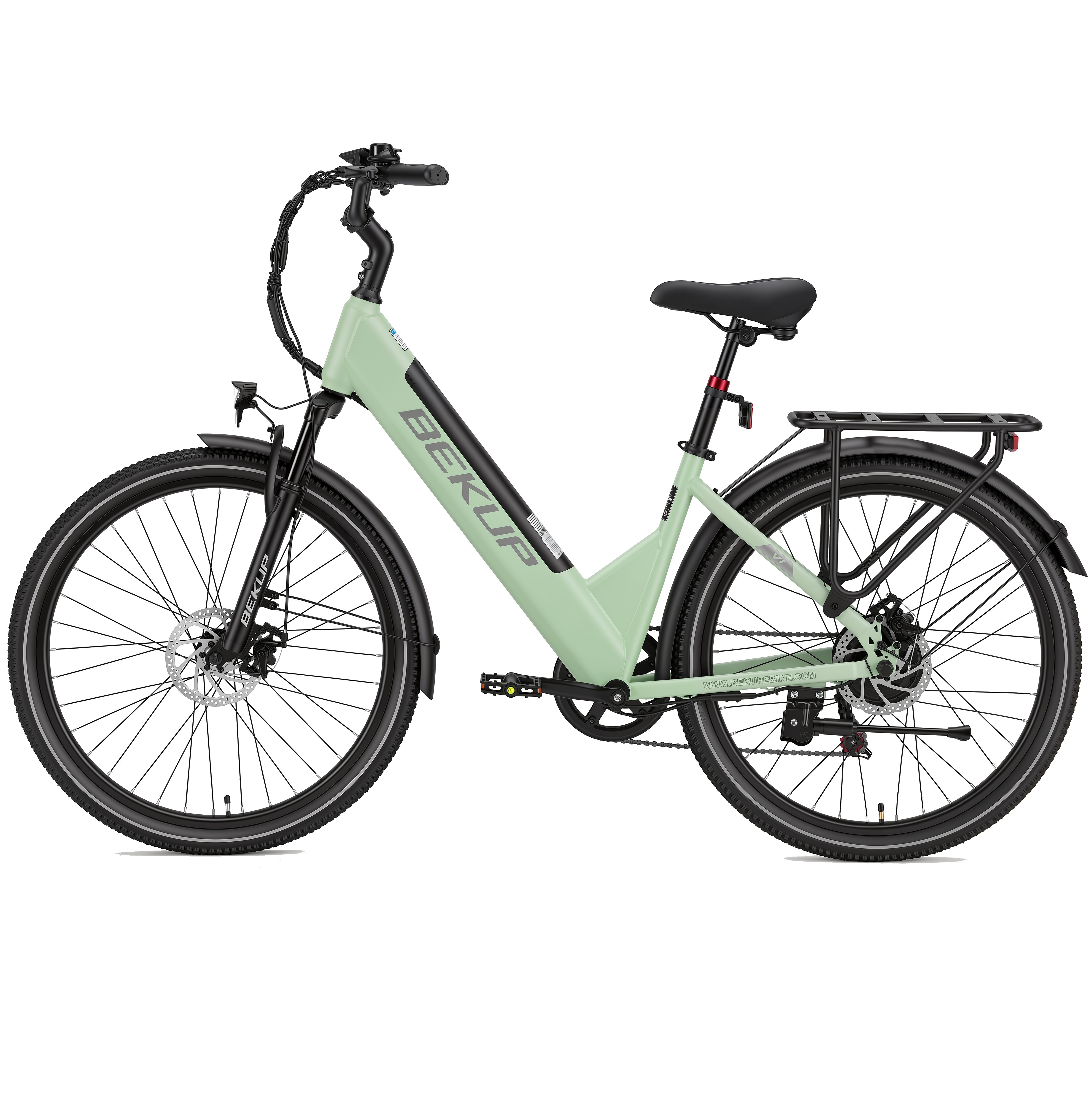 TTGO E-Bike Cityrad V1 26 Zoll Fatbike mit 840-Wh-Akku, Shimano 7-Gang und 80 Nm, 7 Gang Shimano Shimano Tourney TZ Schaltwerk, Kettenschaltung, Heckmotor, 522 Wh, (Komplettset, E-Bike inklusive Akku und Ladegerät), Für Pendelwege und Touren mit Hydraulikbremsen und breiten Reifen