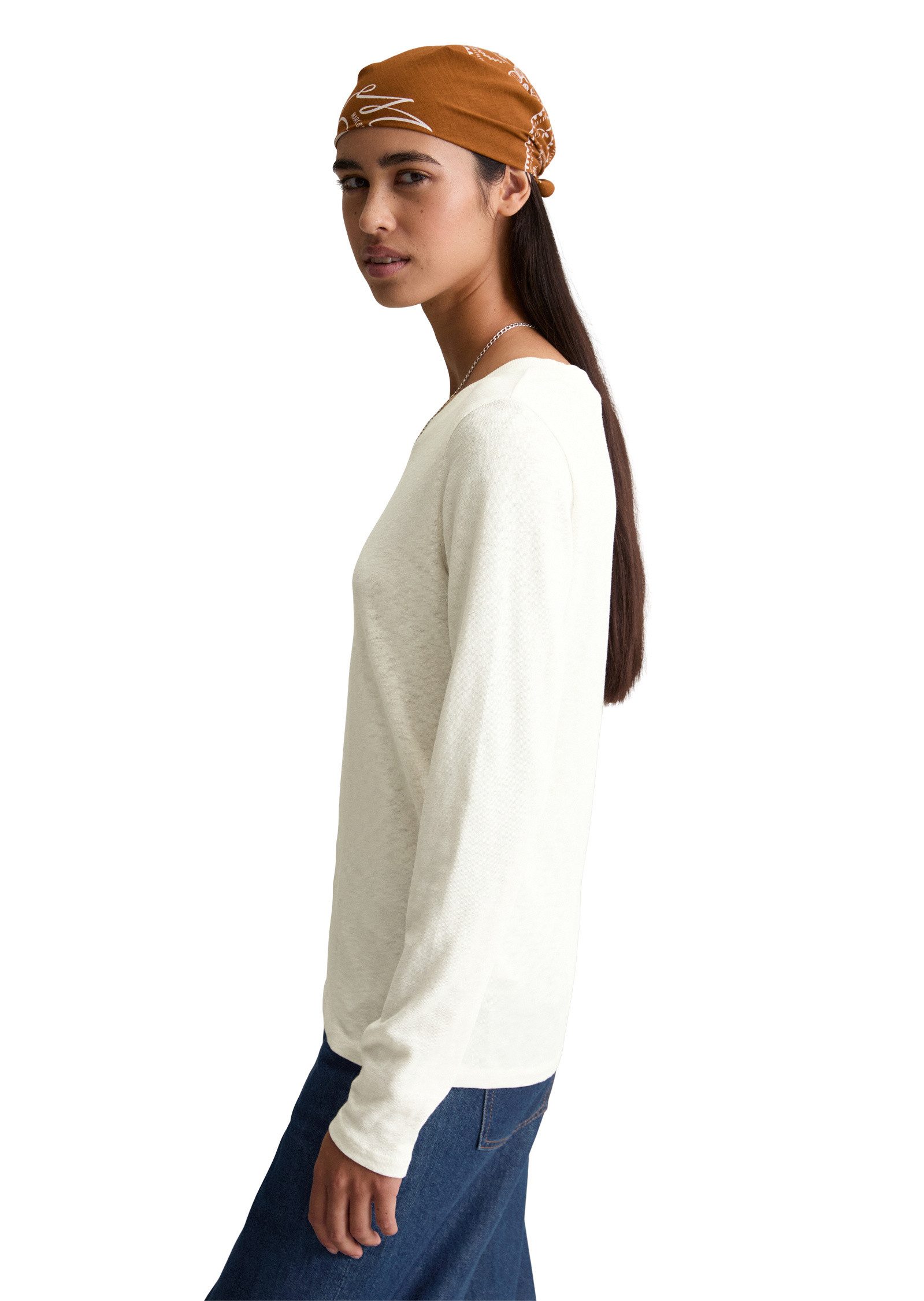 Marc O'Polo DENIM Langarmshirt aus Heavy Slub Jersey günstig online kaufen