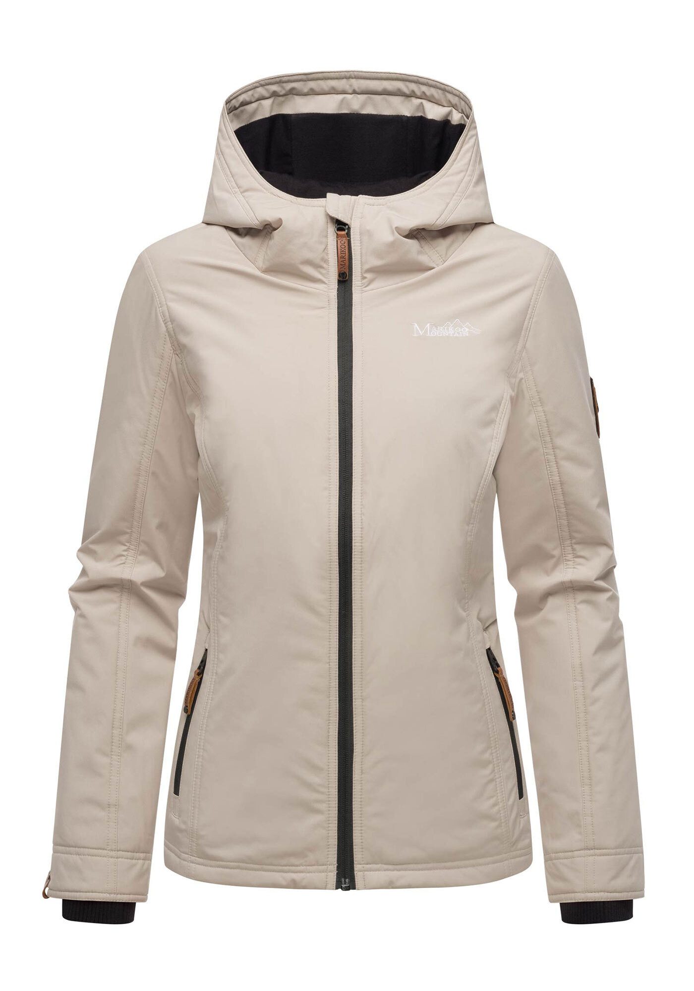 Marikoo Outdoorjacke Brombeere sportliche Übergangsjacke mit Kapuze günstig online kaufen