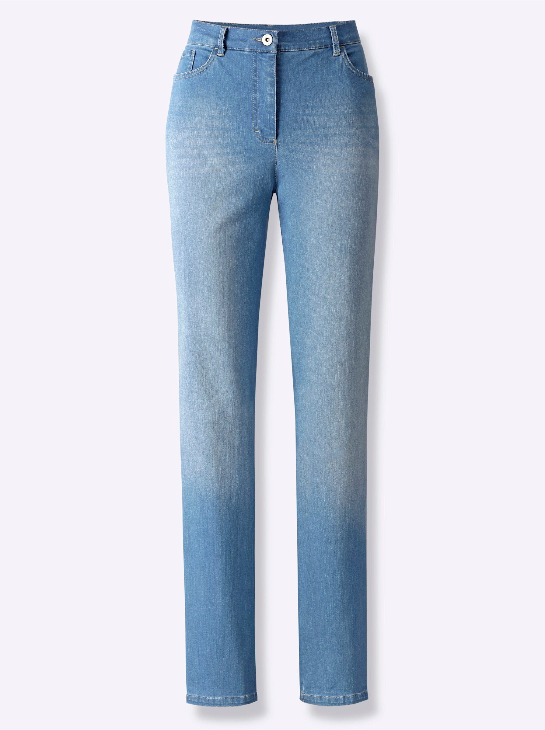 blue-bleached Jeans Bequeme Cosma