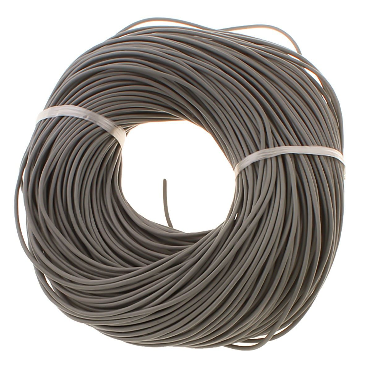 maDDma Bastelband Lederband Rindleder 10 m, 1/2 mm Meterware, Bastelband, Wunschfarbe, grau