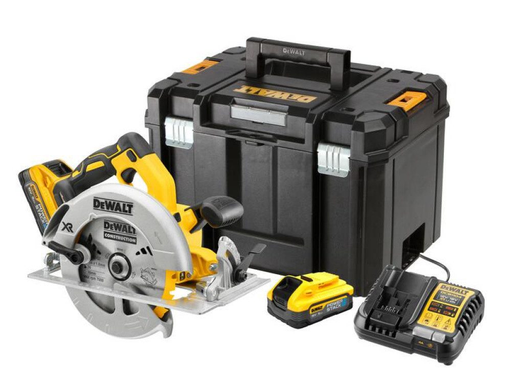 DeWalt Akku-Handkreissäge DEWALT Akku-Handkreissäge 18V 184mm DCS570H2T mit 2x5,0Ah PowerStack