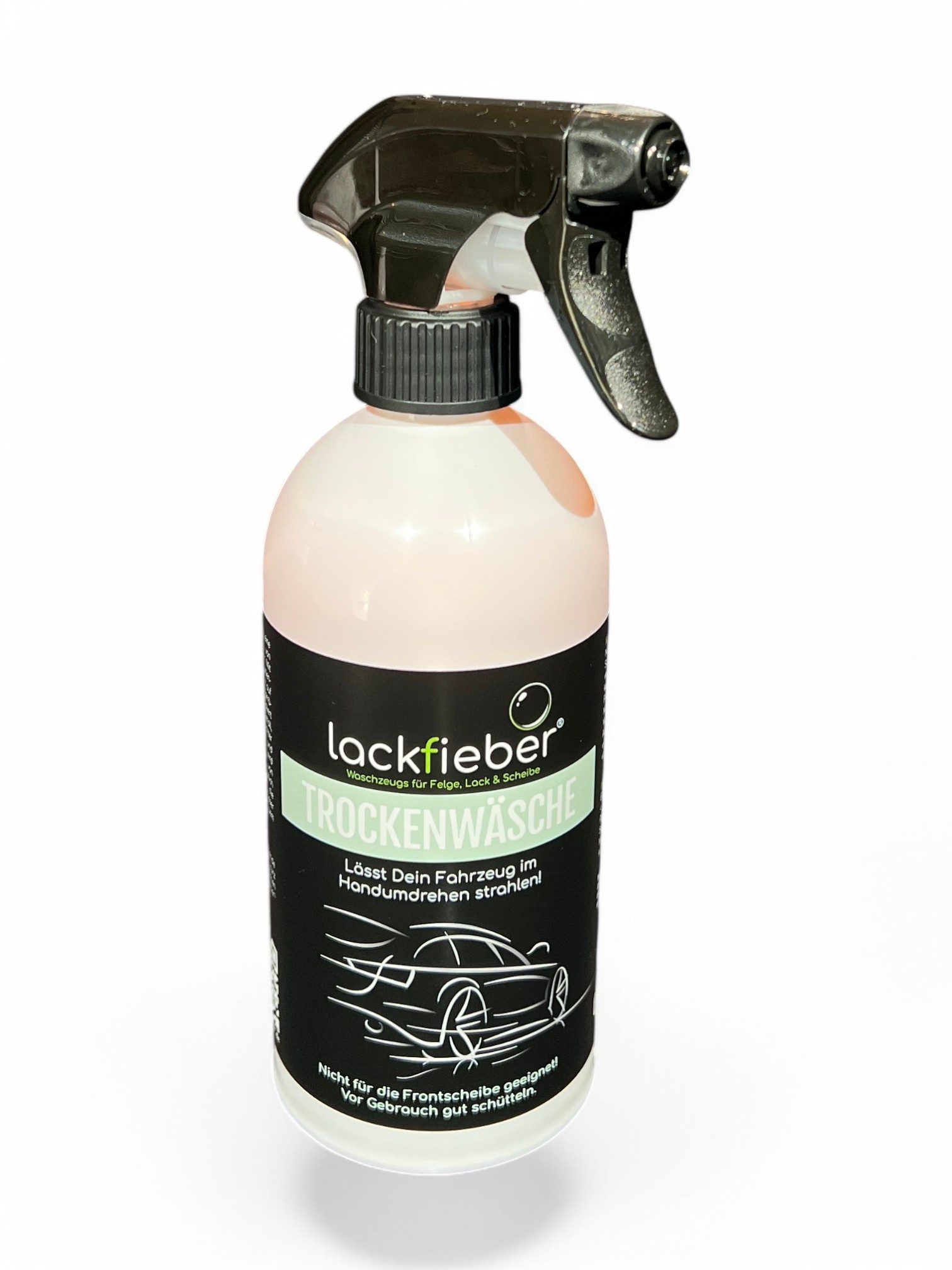lackfieber Trockenwäsche für Auto & Motorrad Поліроль автомобіля (1 St), Wasserlos, schonend für Lack und Glas, strahlender Glanz