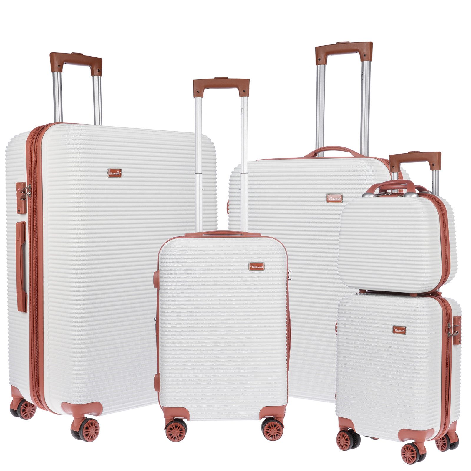 Weissmantel Kofferset 5er Koffer Set Hartschalenkoffer Kofferset XL Bordgep günstig online kaufen