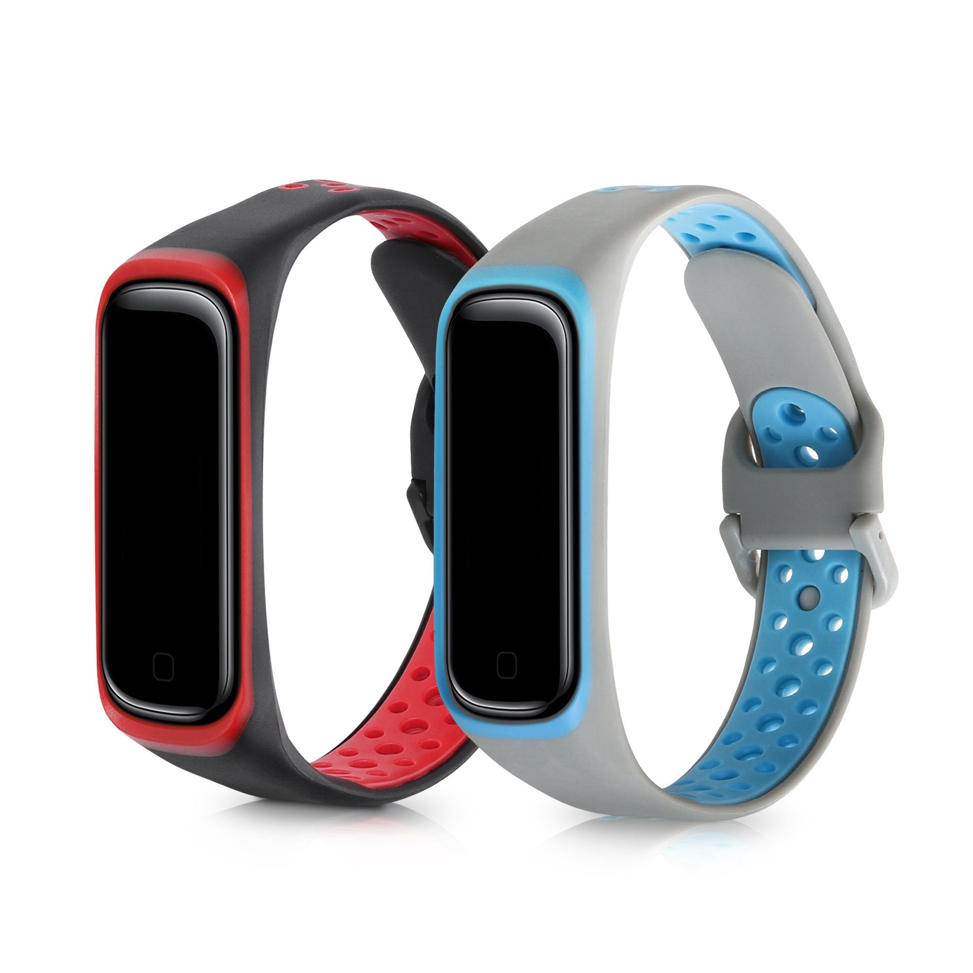 kwmobile Uhrenarmband, 2x Sportarmband kompatibel mit Samsung Galaxy