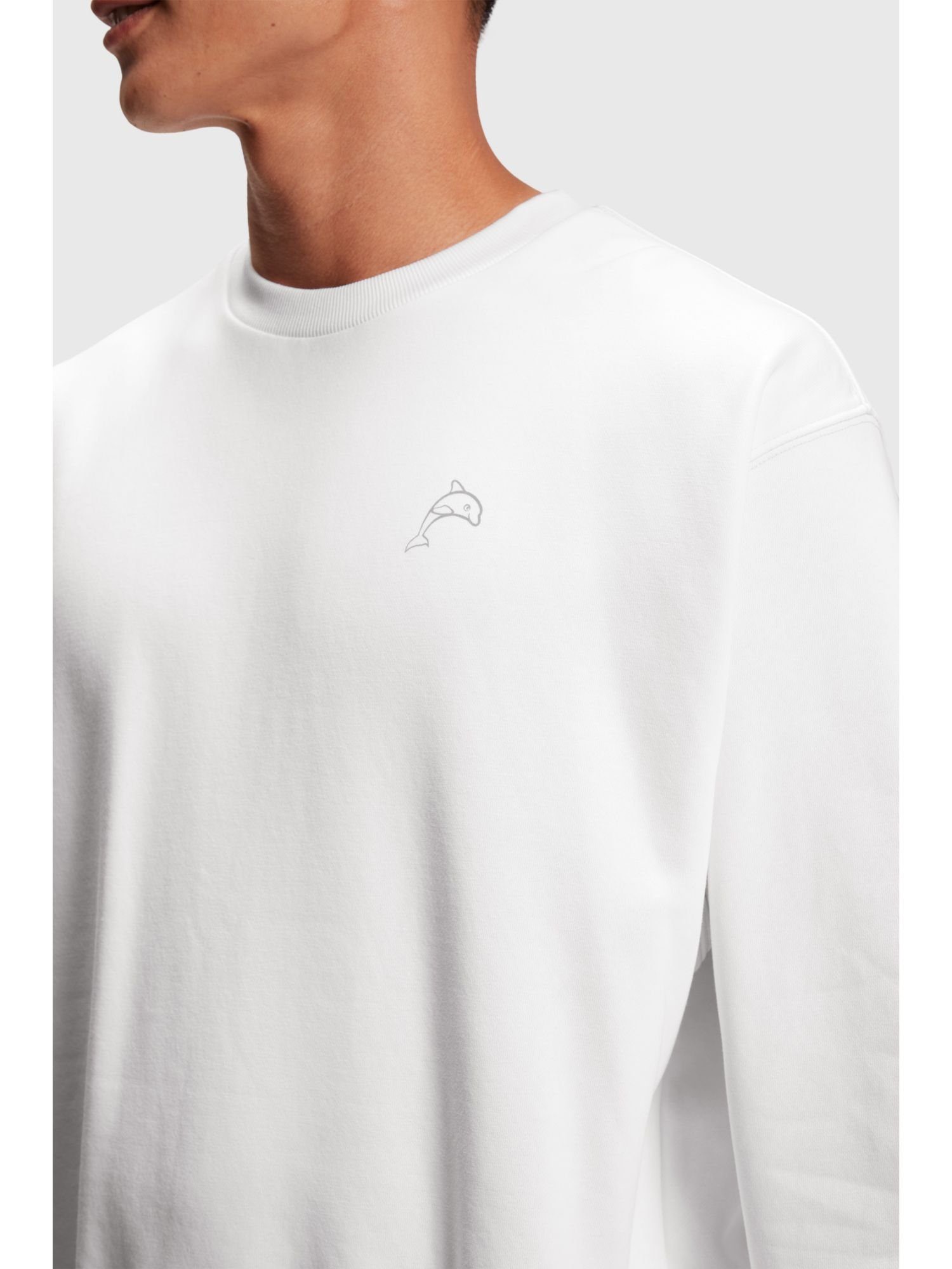 Esprit Sweatshirt Color Dolphin Sweatshirt WHITE (1-tlg)