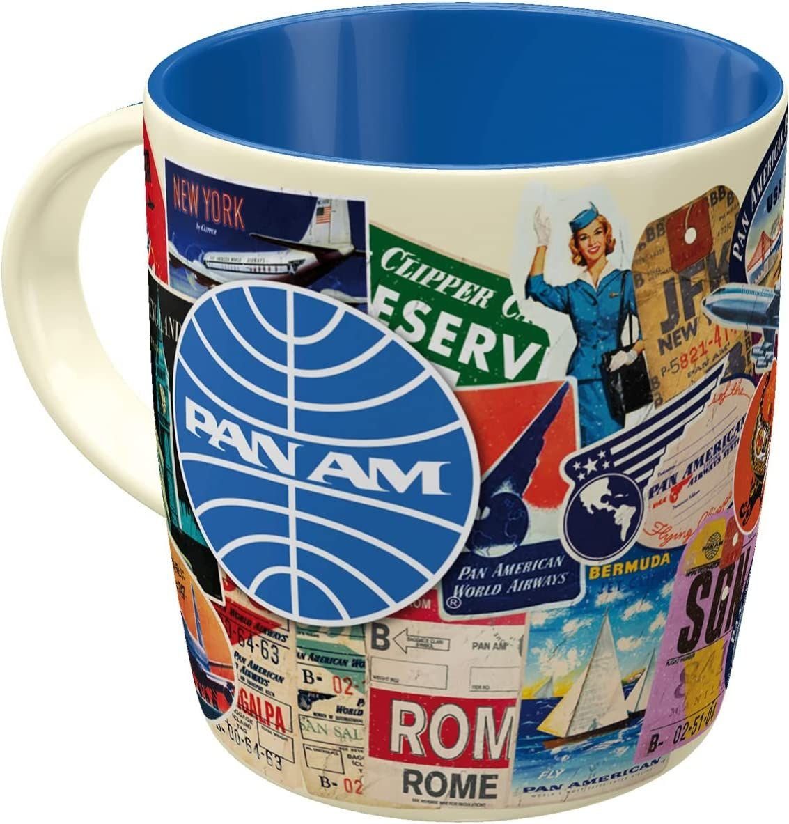 Kaffeetasse Pan - Celebreties Nostalgic-Art Travel Am - Tasse - Collage