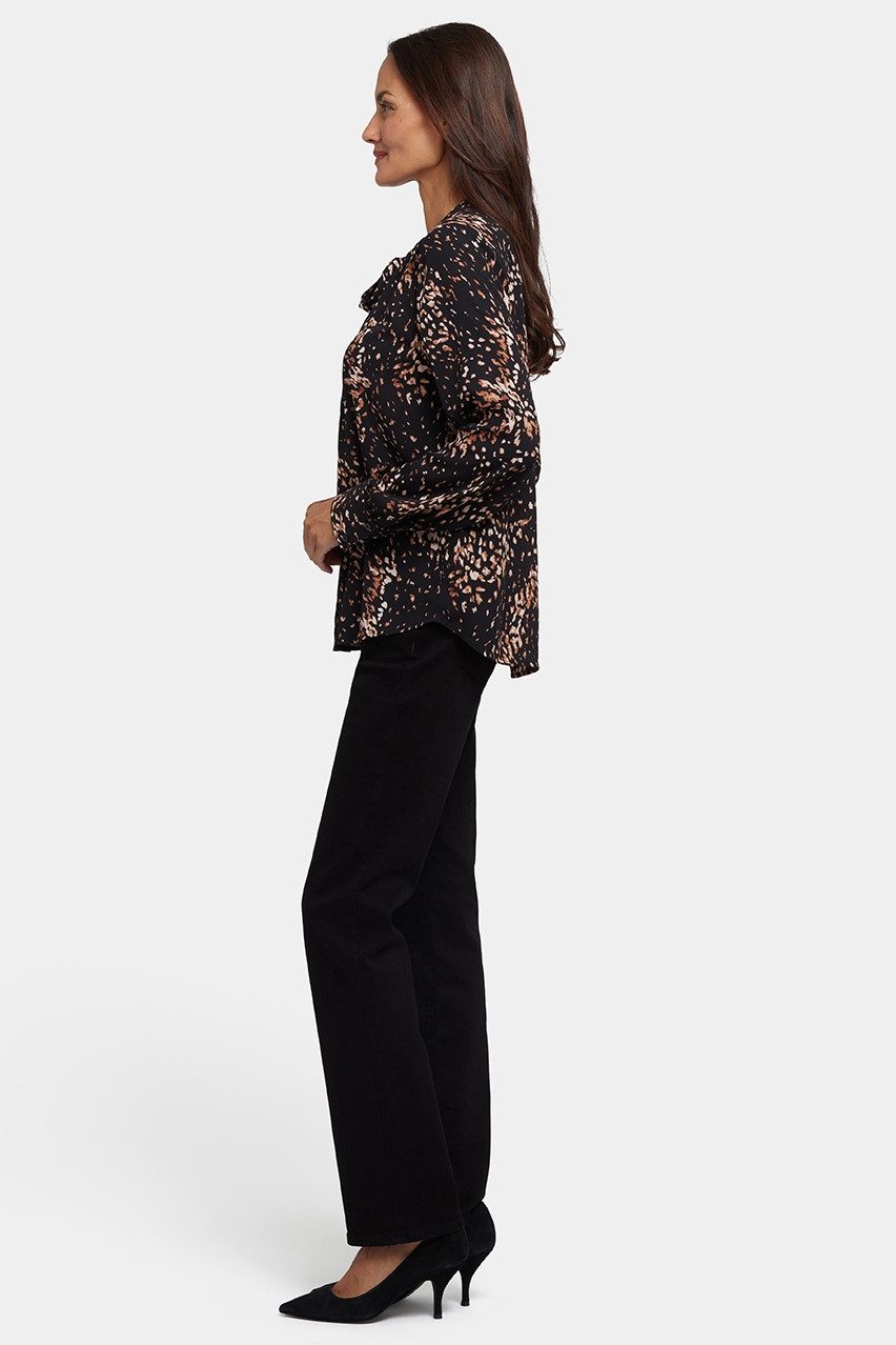 NYDJ Blusentop Tie-Neck Blouse