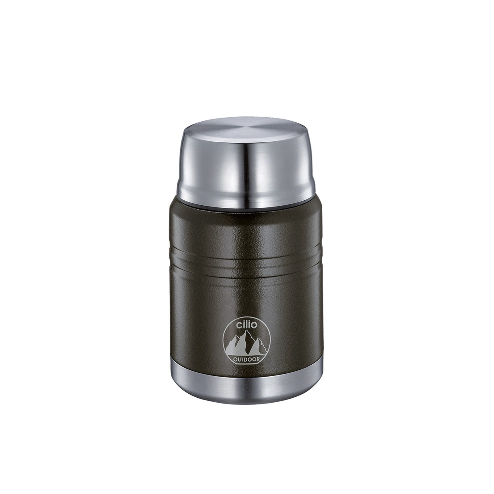 Cilio Thermobehälter Food Container MONTE 500 ml, Edelstahl, (Stück, 1-tlg., 1 Isolierbehälter mit Löffel), Thermobehälter