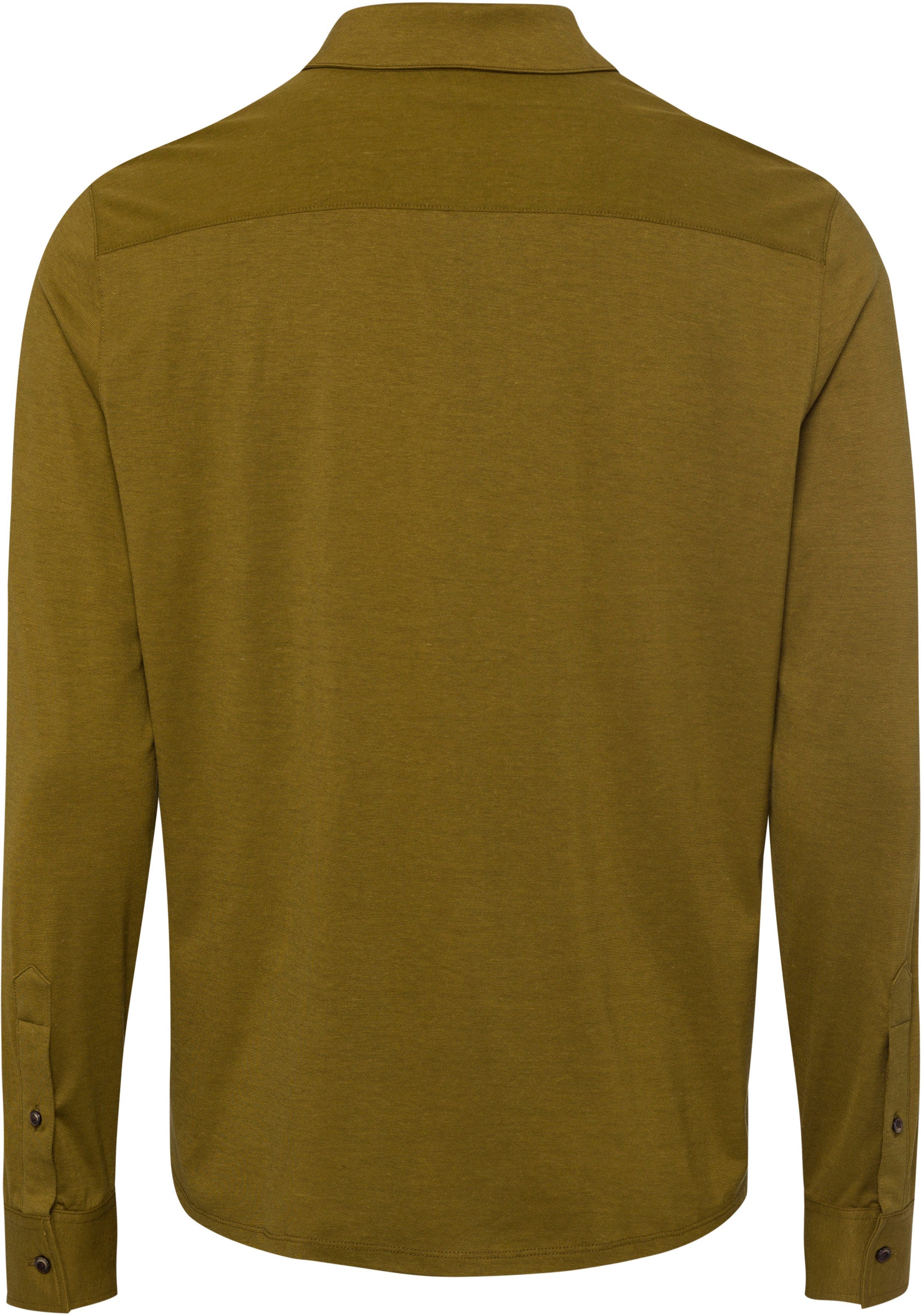 Fit olive Modern OLYMP Langarm-Poloshirt