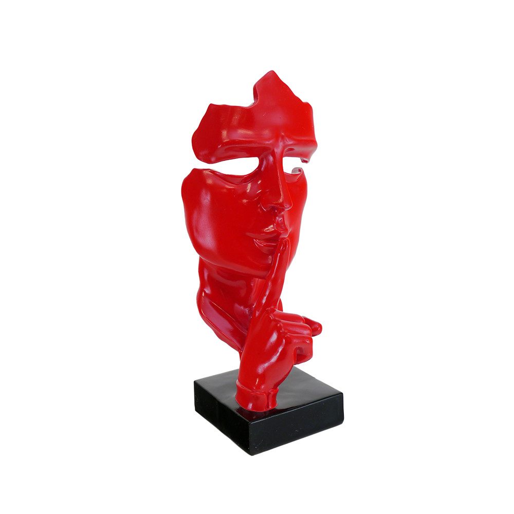 AFG Dekofigur Maske kreative Skulptur Kunstharz rote Gartenfigur (1 St)