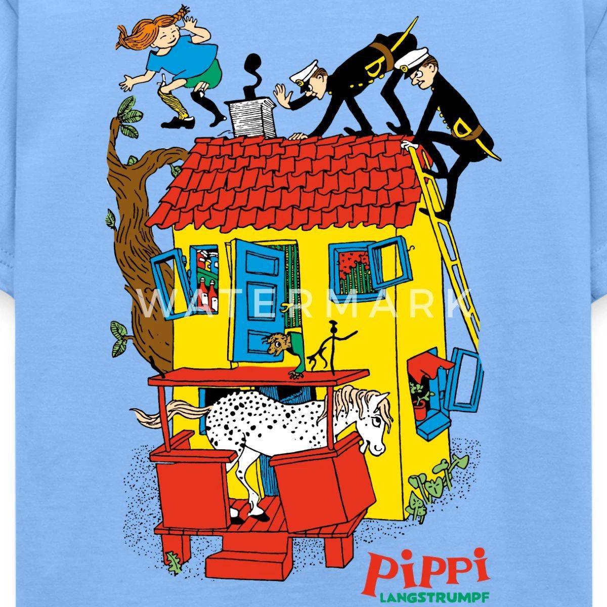 Spreadshirt T-Shirt Pippi Langstrumpf Villa Kunterbunt Kinder T-Shirt (1-tlg)