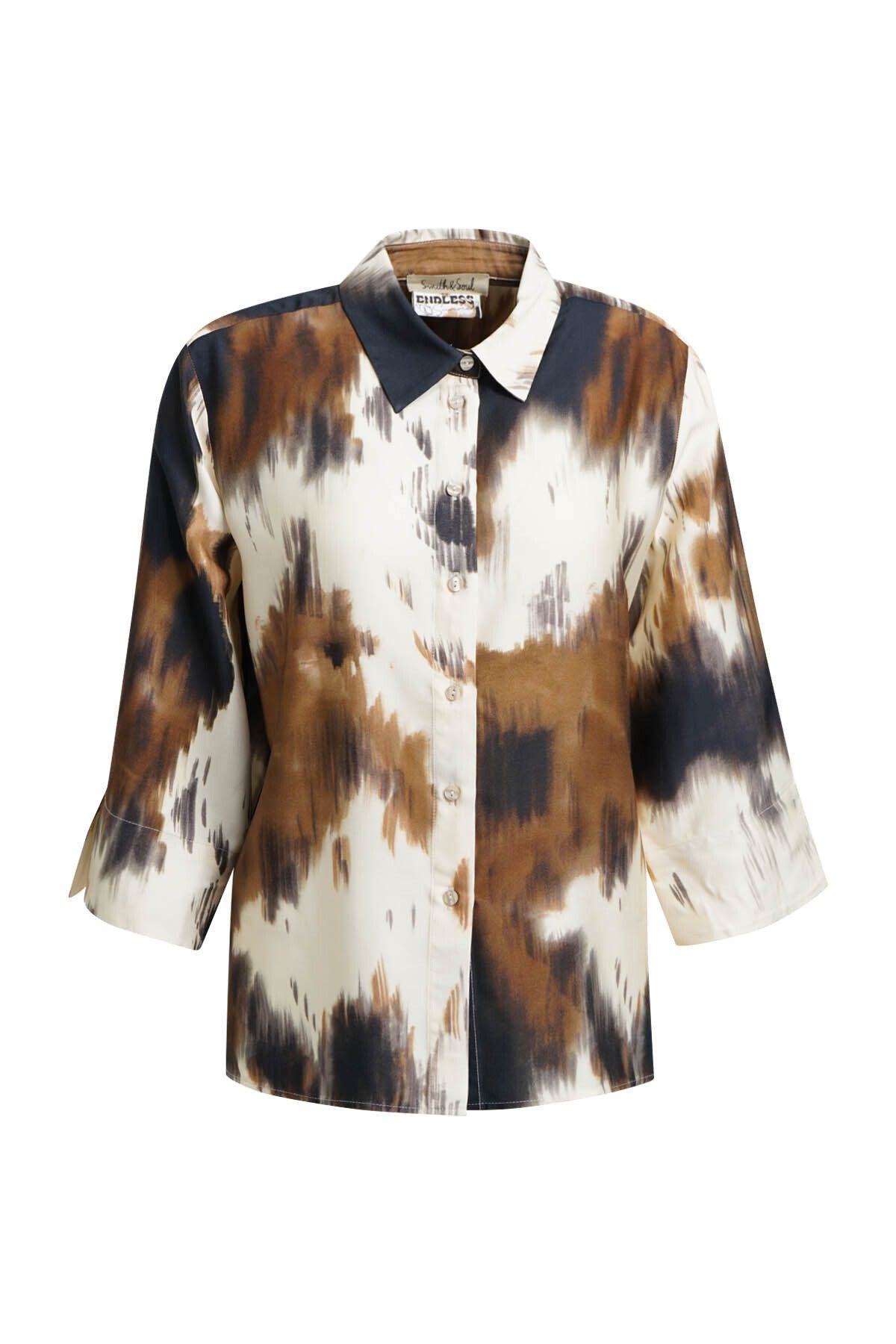 Smith & Soul Kurzarmbluse mit All Over Print