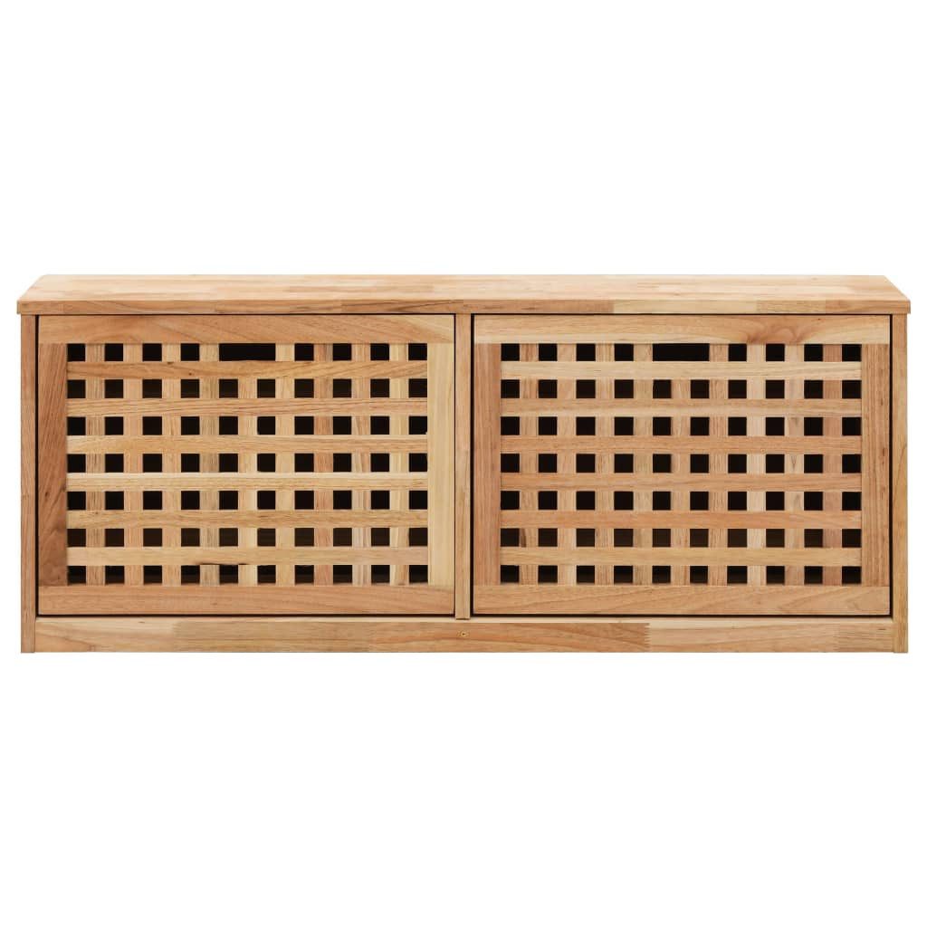 vidaXL Schuhschrank NA Schuhregal Schuhbank 94x20x38 cm Walnussholz Massiv