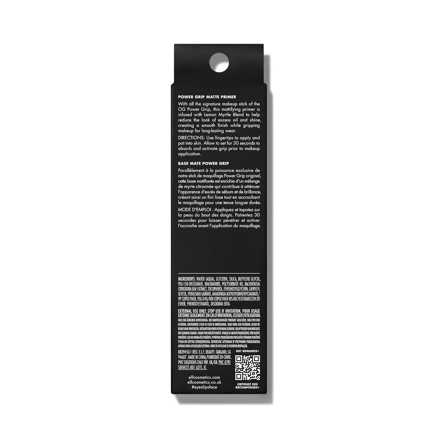 e.l.f Gesichtsgel Power Grip Matte Primer – Mattes Finish & langanhaltendes Make-up Vegan & cruelty-free, Für alle Hauttypen, Angereichert mit Zitronenmyrte-Komplex