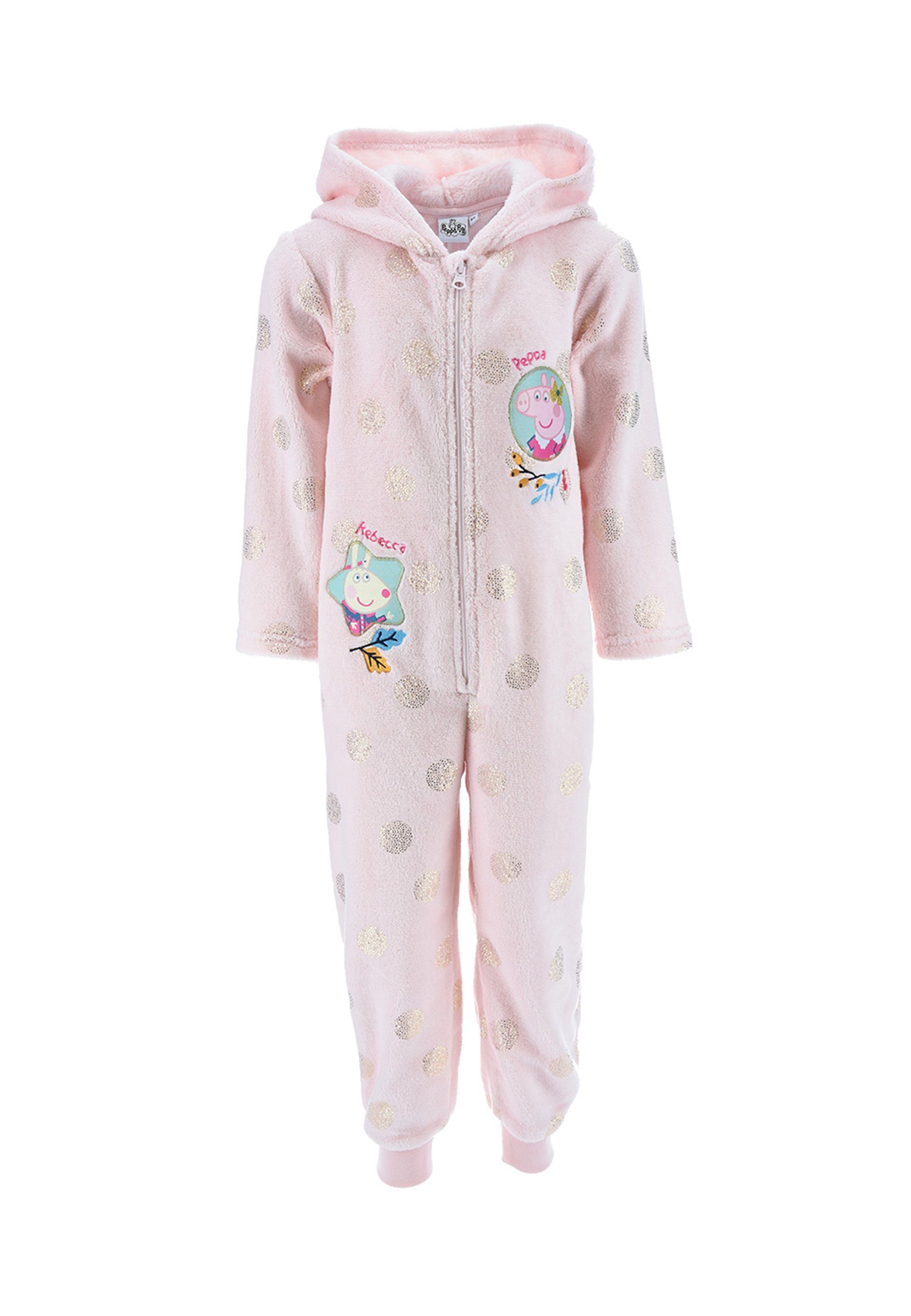 Peppa Pig Schlafanzug Mädchen Schlaf Overall Pyjama langarm Nachtwäsche