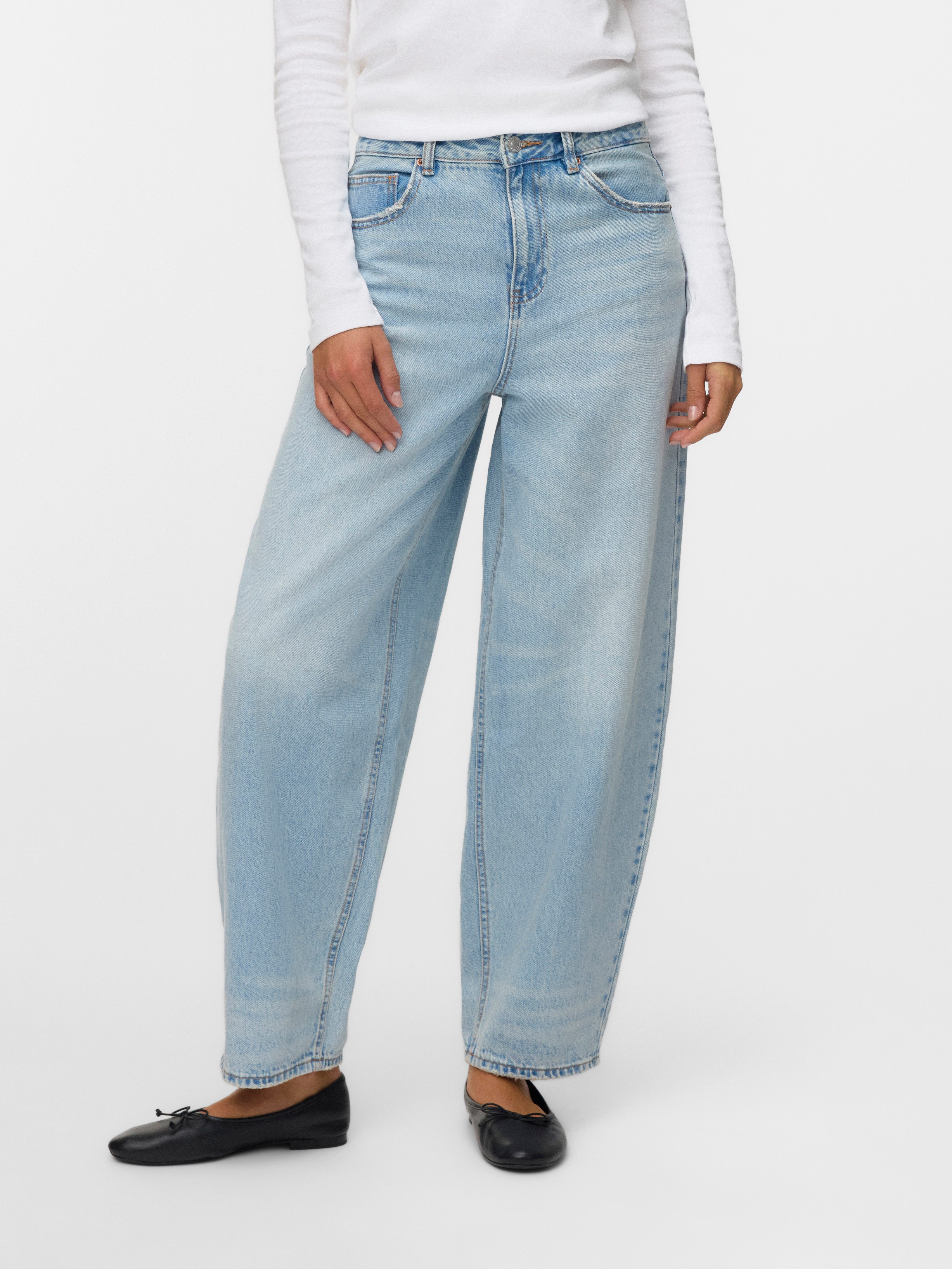 Vero Moda Mom-Jeans VMBILLIE HR BARREL ANK JEANS LI3146 NOOS
